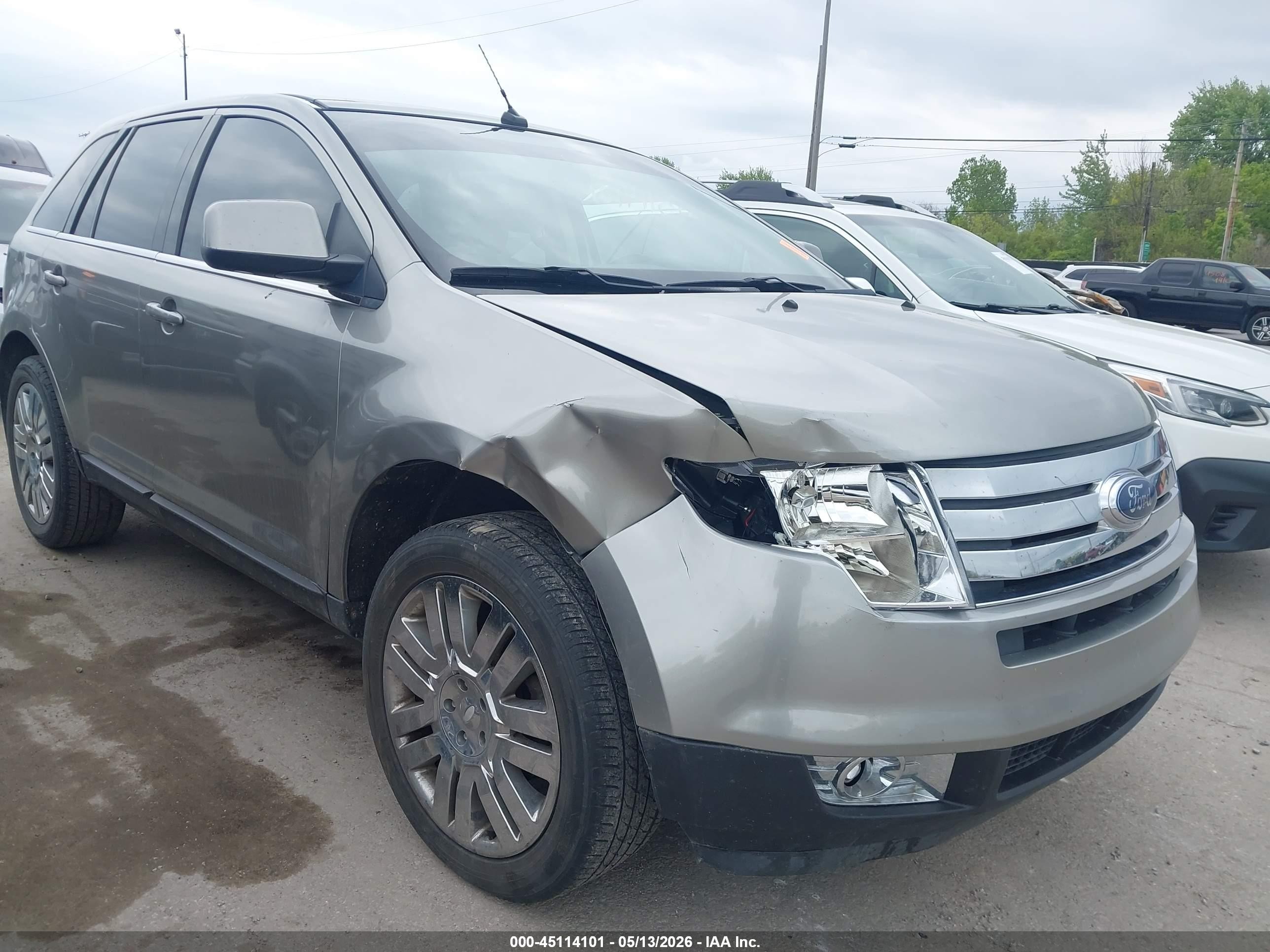 2008 Ford Edge Limited Серый vin: 2FMDK39C08BB35656