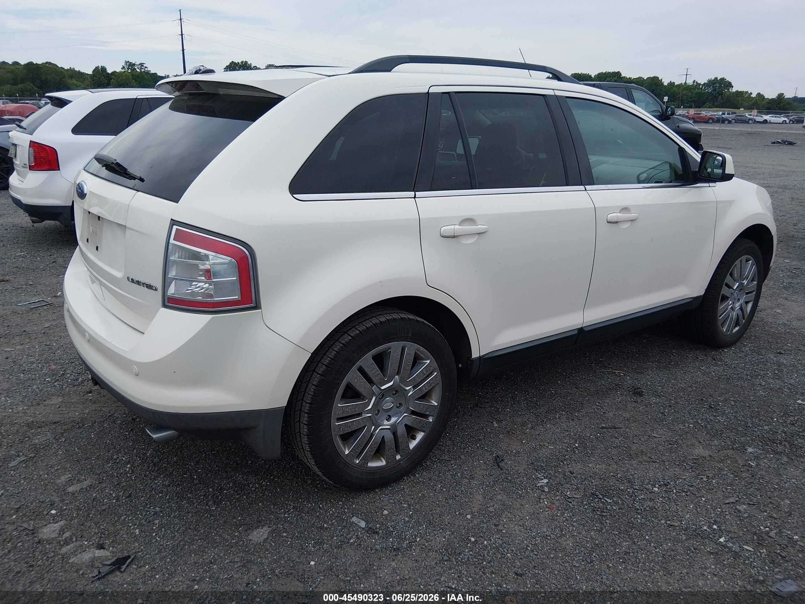 2008 Ford Edge Limited Cream vin: 2FMDK39C08BB44082
