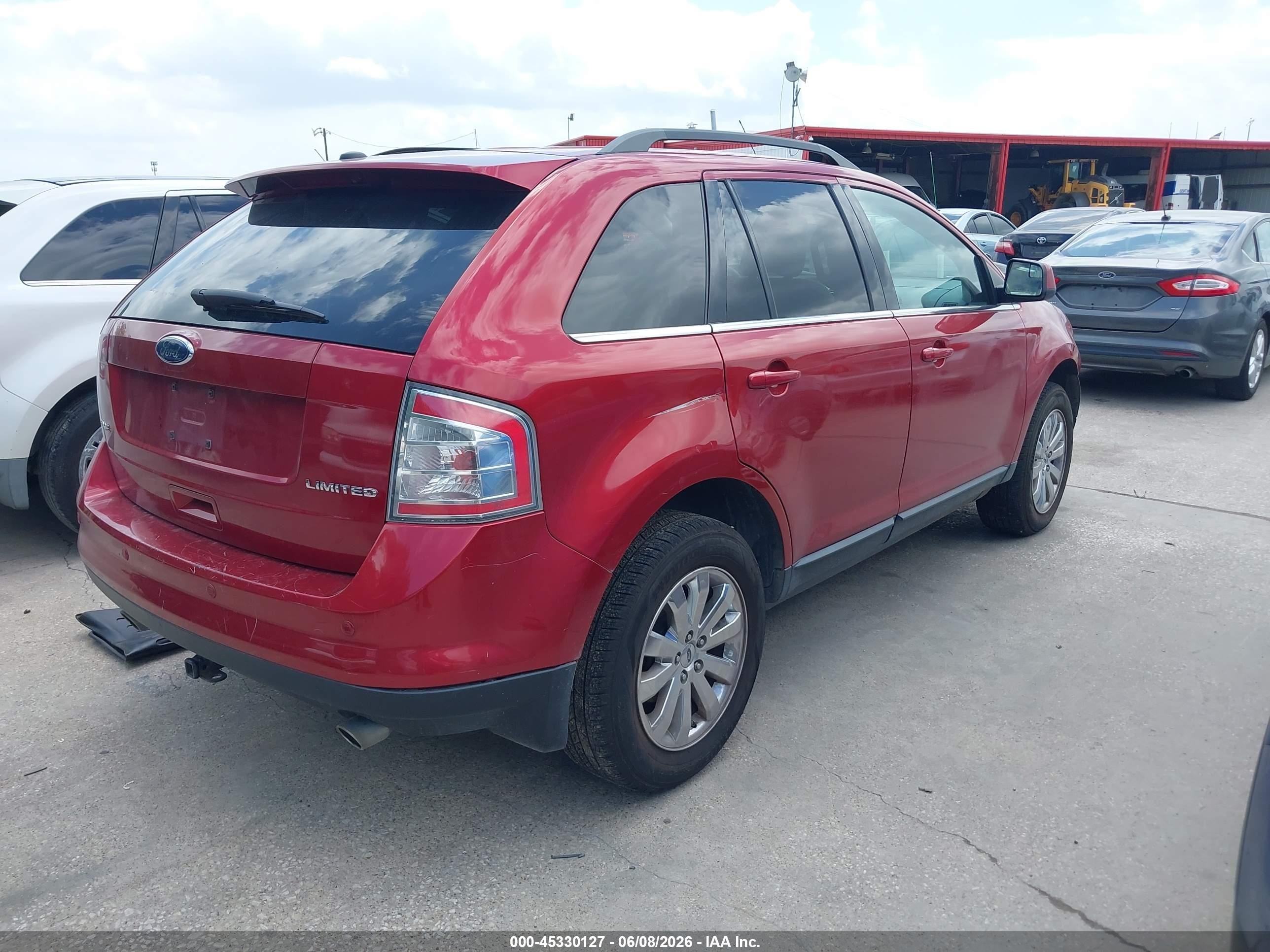 2009 Ford Edge Limited Red vin: 2FMDK39C09BA47885