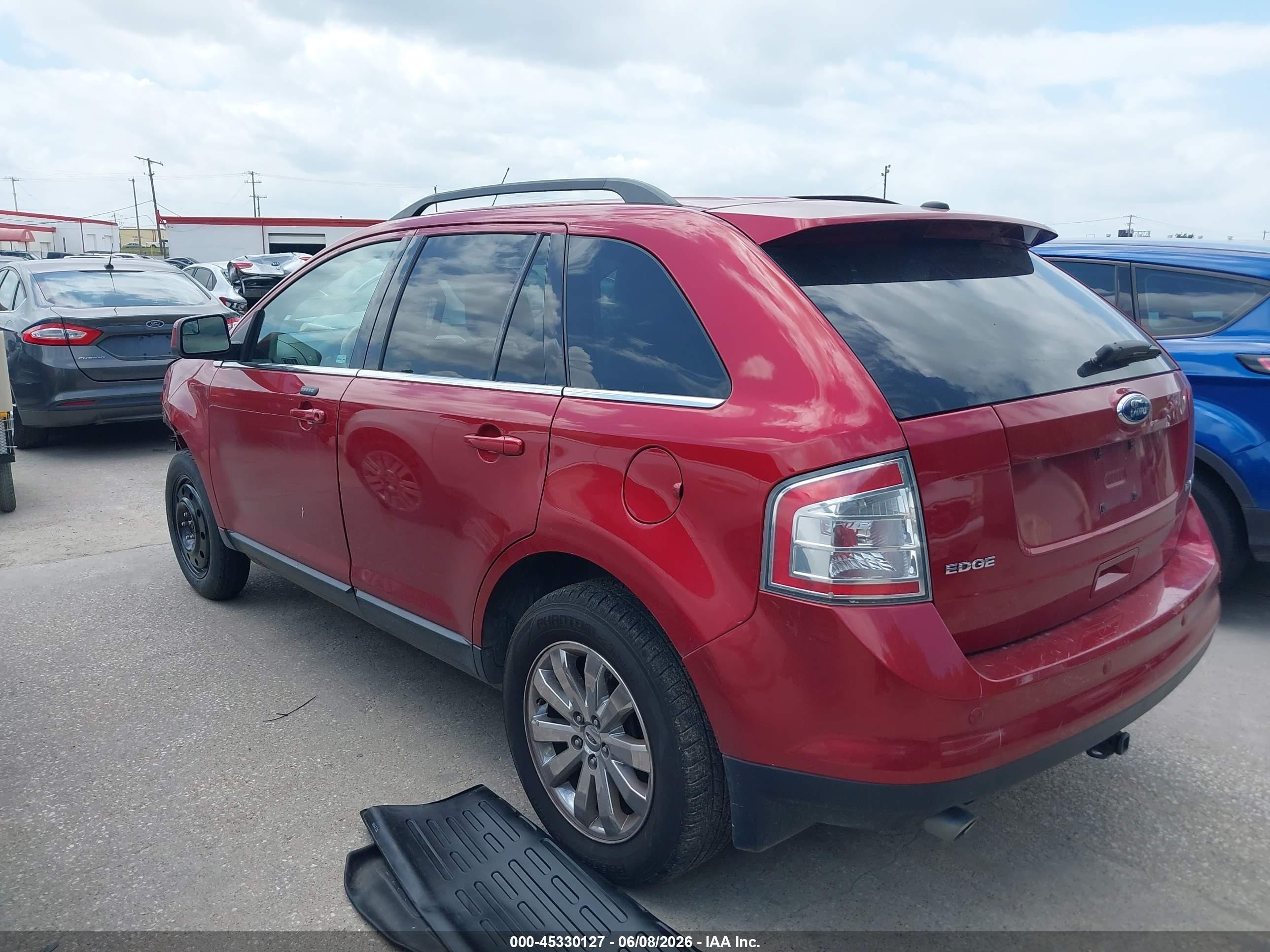 2009 Ford Edge Limited Red vin: 2FMDK39C09BA47885