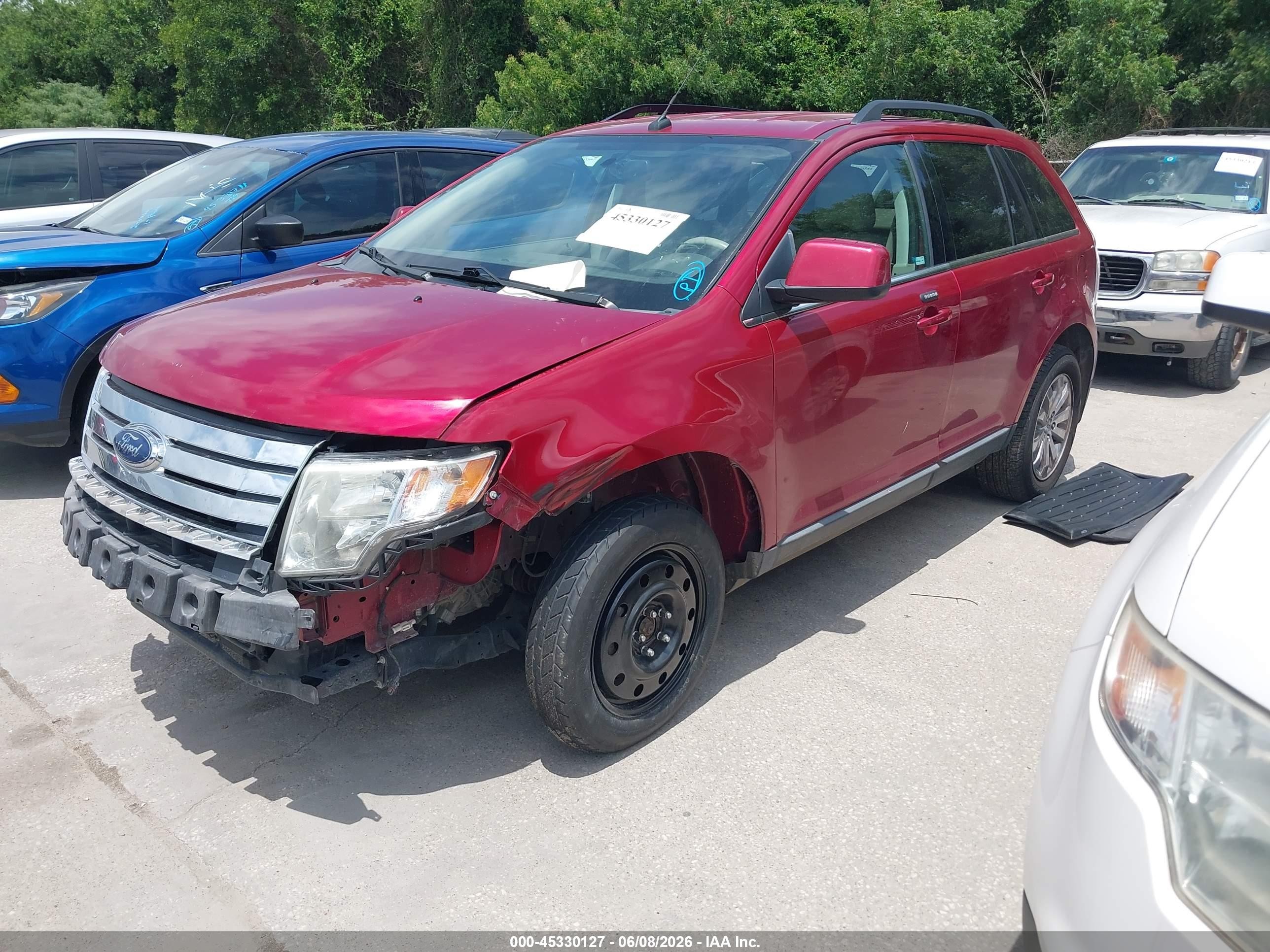 2009 Ford Edge Limited Red vin: 2FMDK39C09BA47885