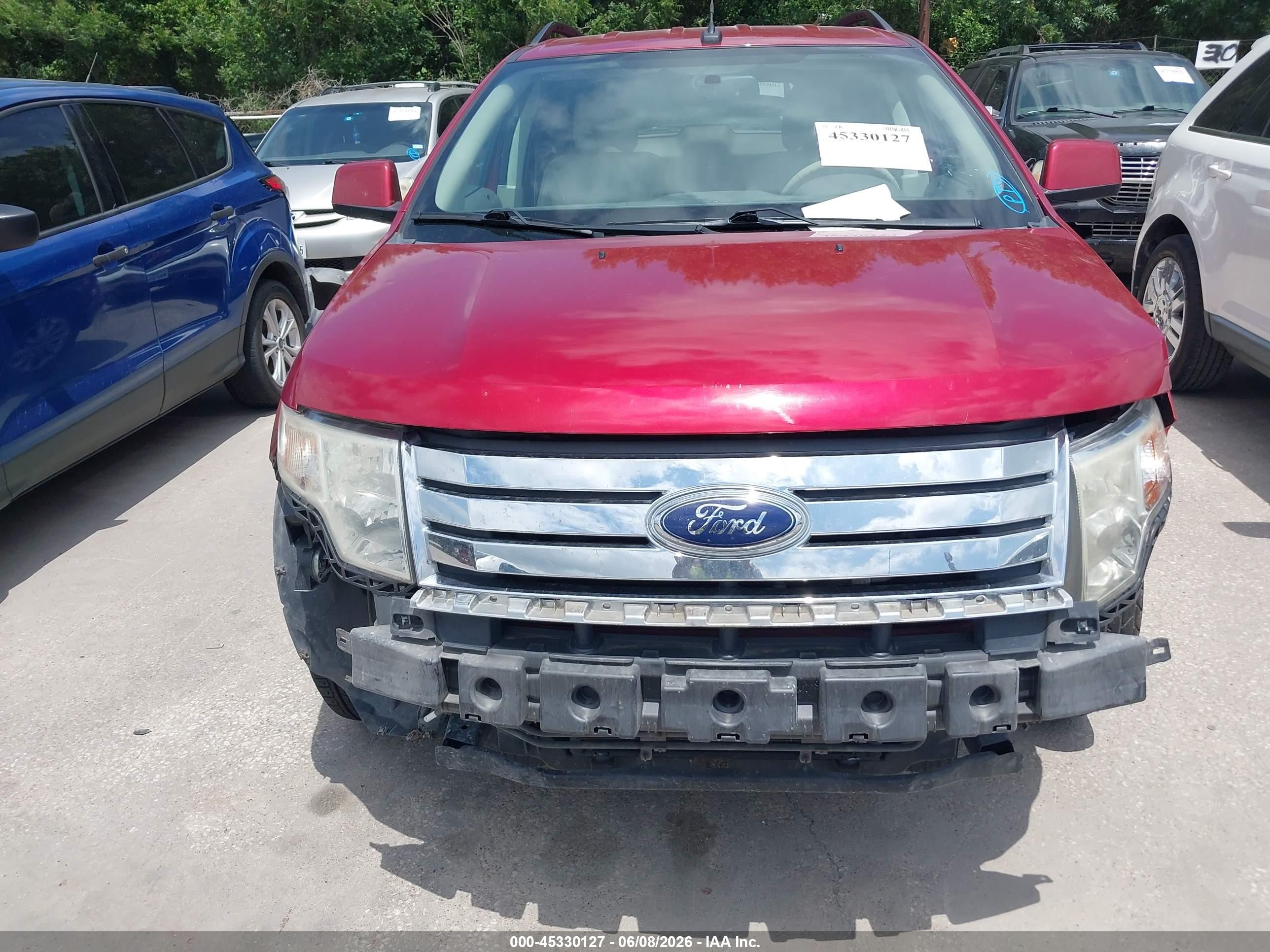 2009 Ford Edge Limited Red vin: 2FMDK39C09BA47885