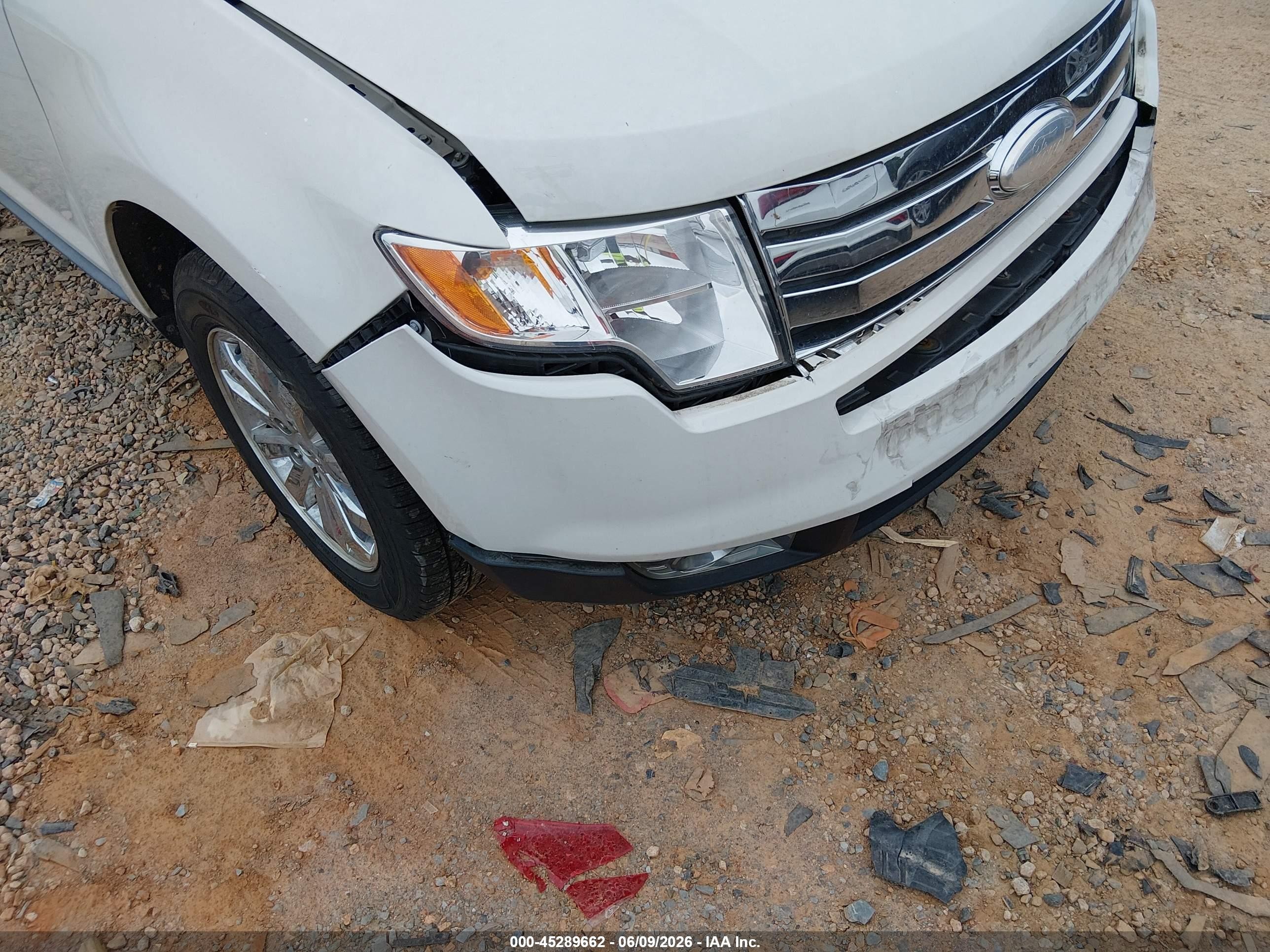 2009 Ford Edge Limited White vin: 2FMDK39C09BA49913