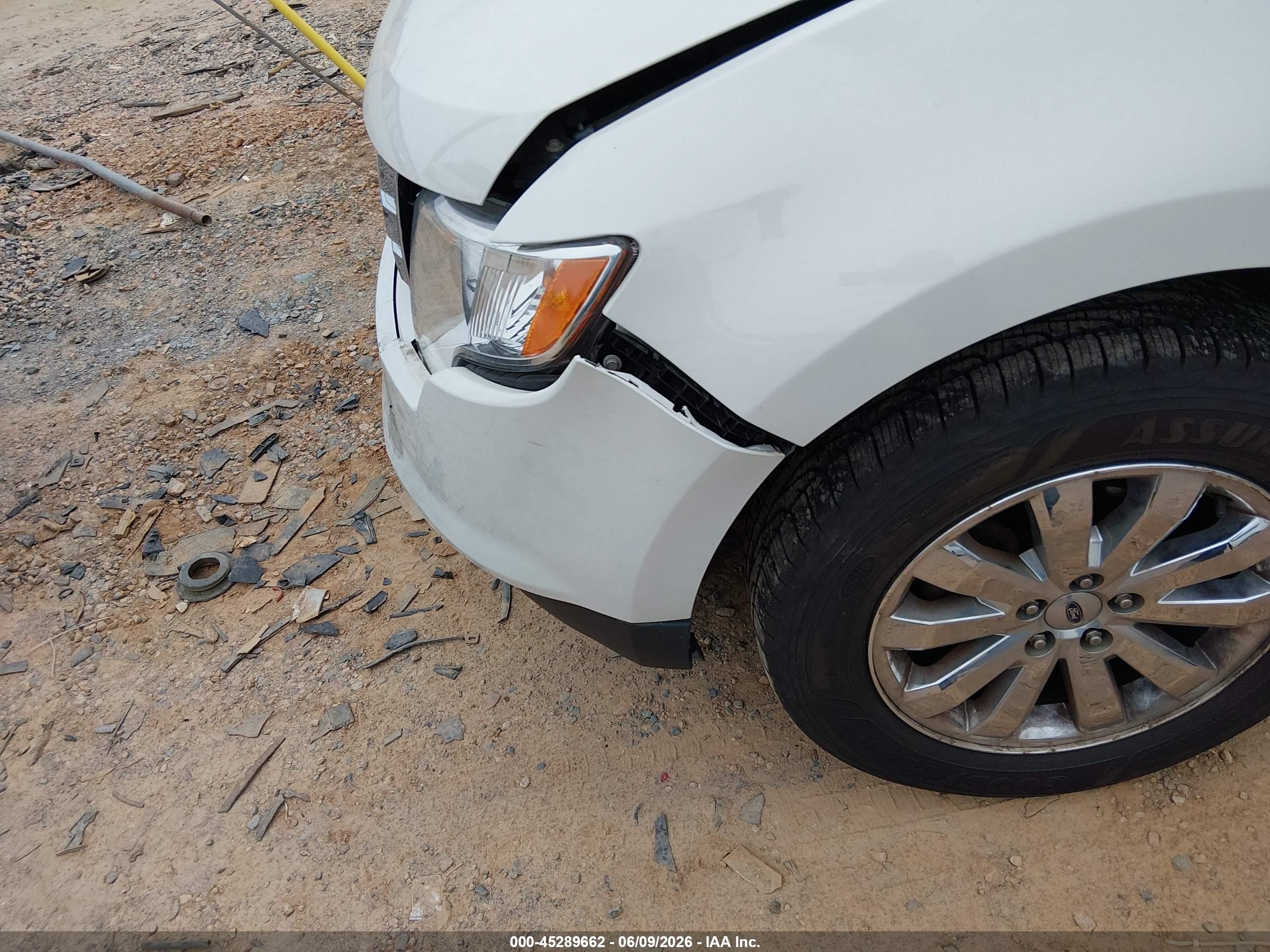 2009 Ford Edge Limited White vin: 2FMDK39C09BA49913