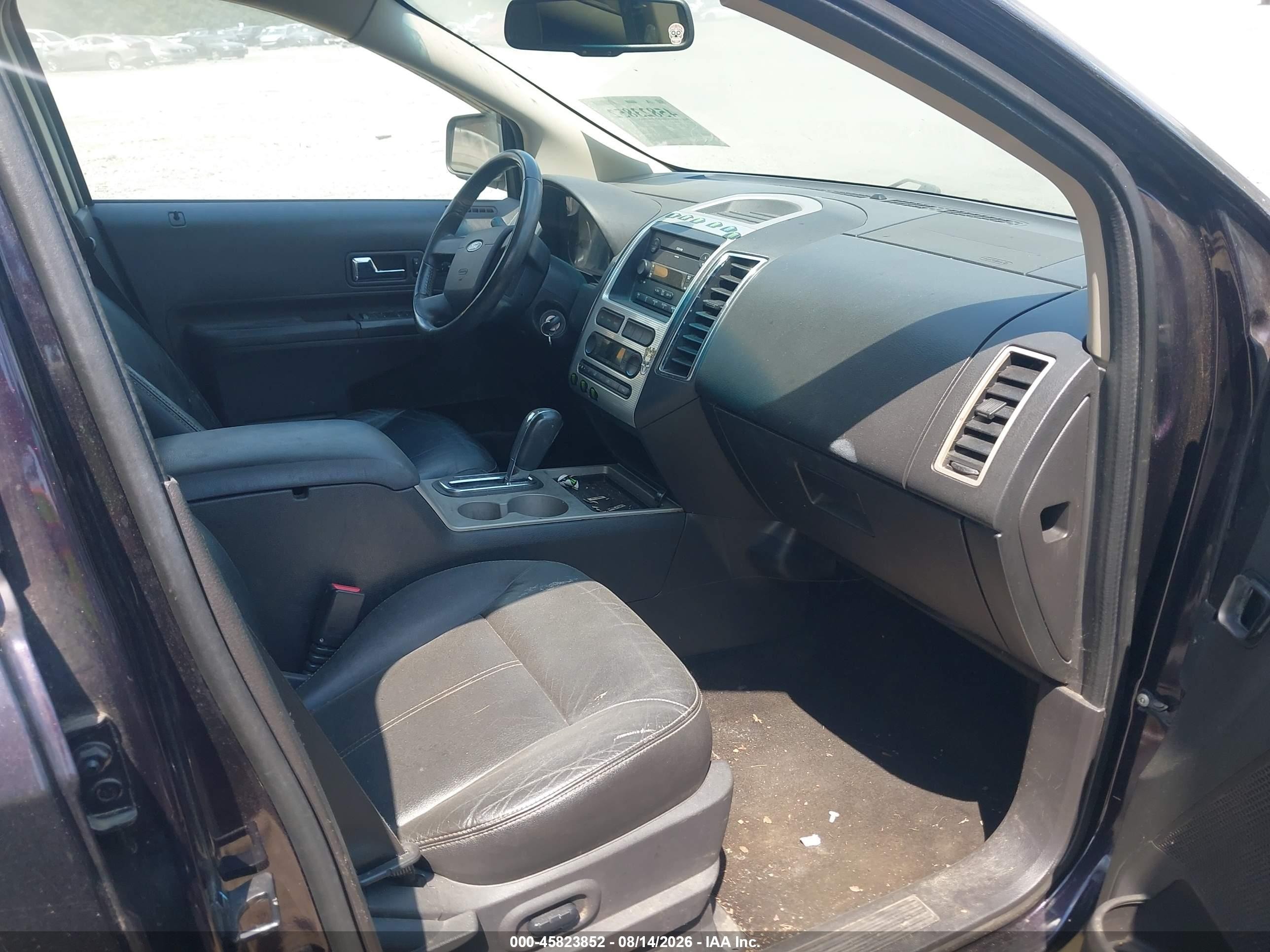 2007 Ford Edge Sel Plus Black vin: 2FMDK39C17BA21342