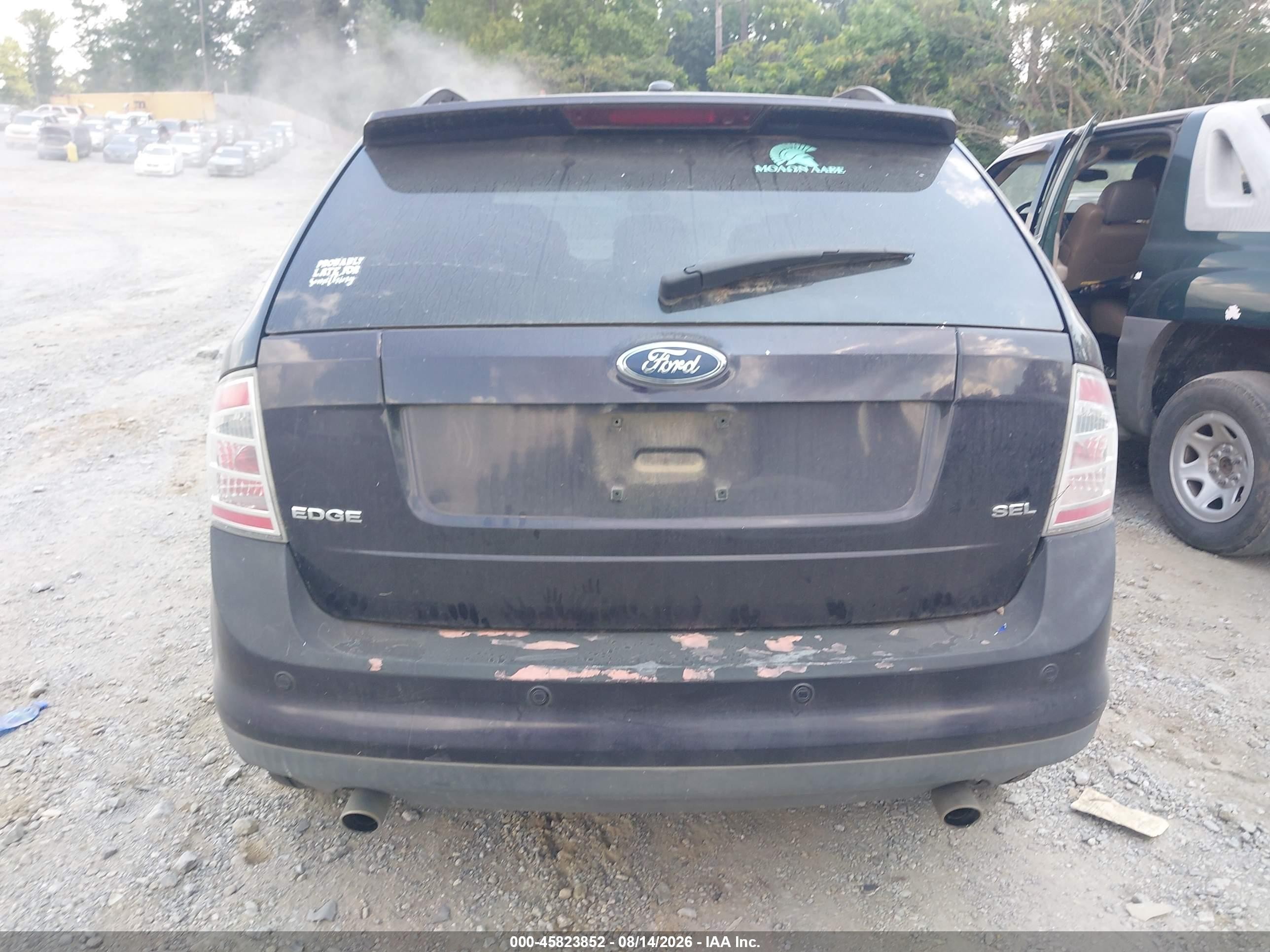2007 Ford Edge Sel Plus Black vin: 2FMDK39C17BA21342