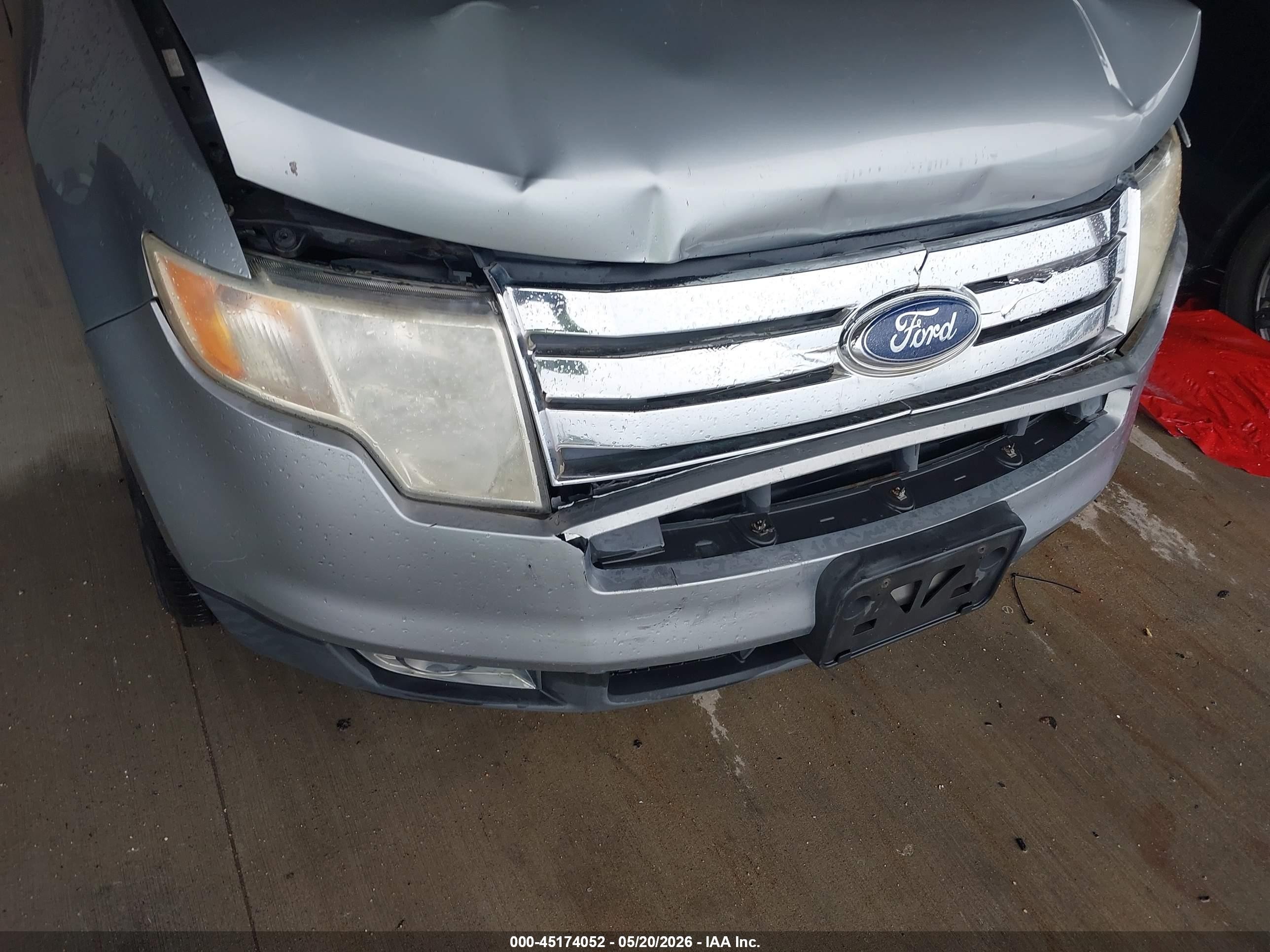 2007 Ford Edge Sel Plus Серебряный vin: 2FMDK39C17BB28195