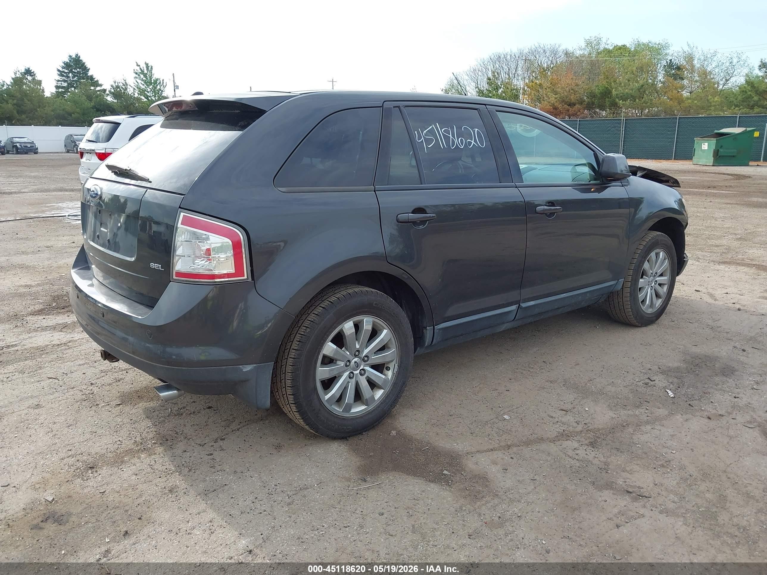 2007 Ford Edge Sel Plus Gray vin: 2FMDK39C17BB38774