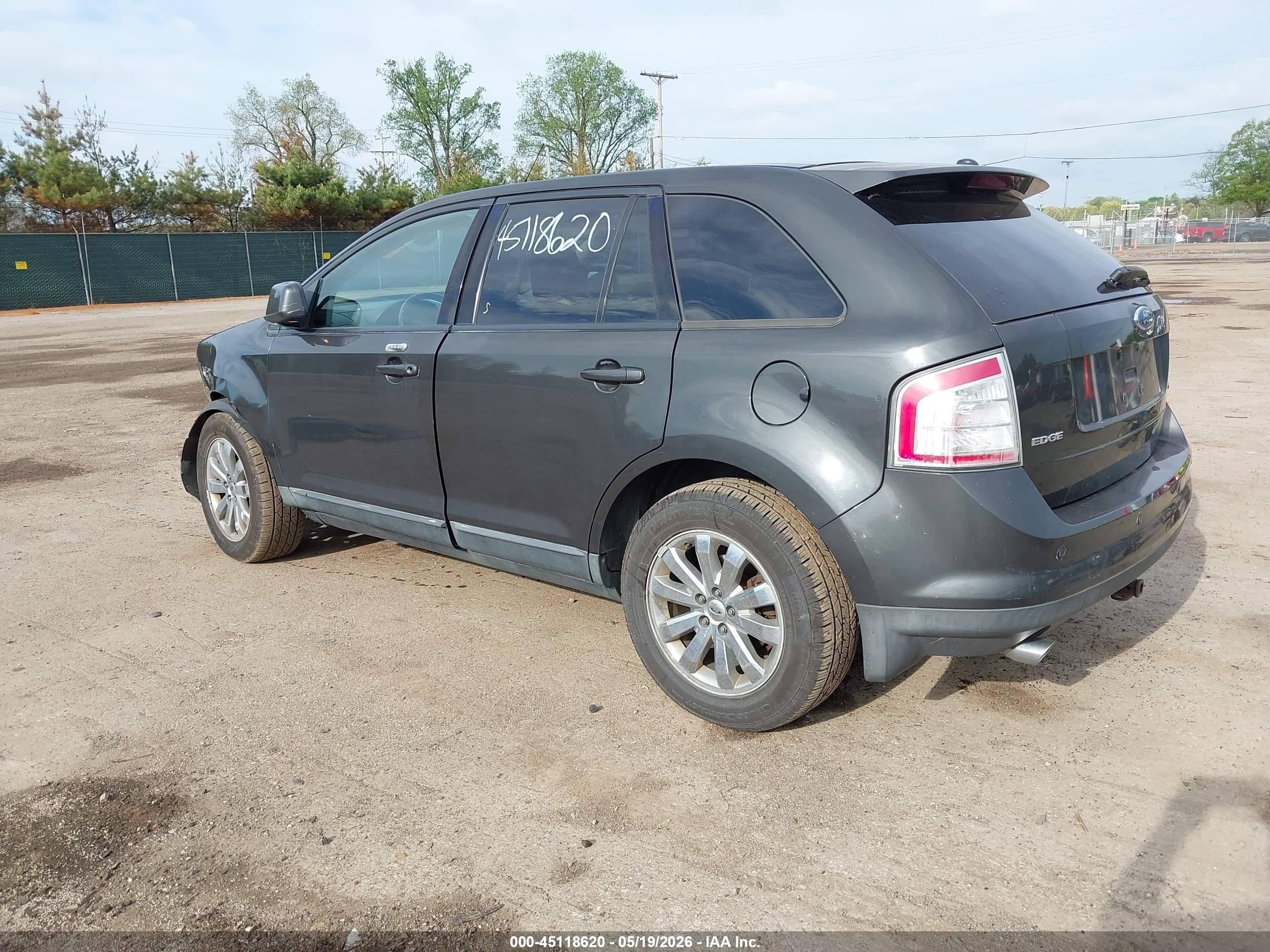 2007 Ford Edge Sel Plus Gray vin: 2FMDK39C17BB38774