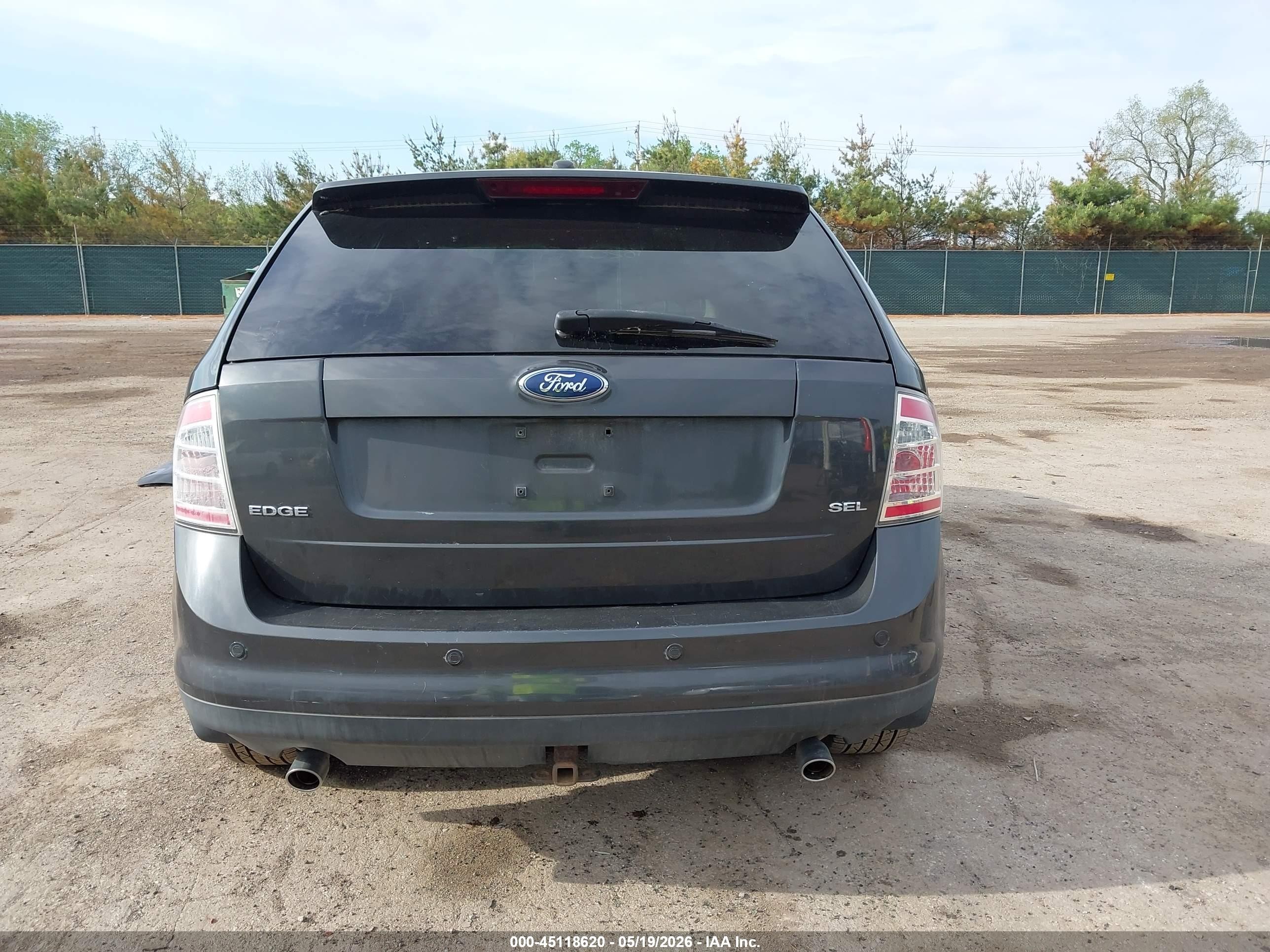 2007 Ford Edge Sel Plus Gray vin: 2FMDK39C17BB38774