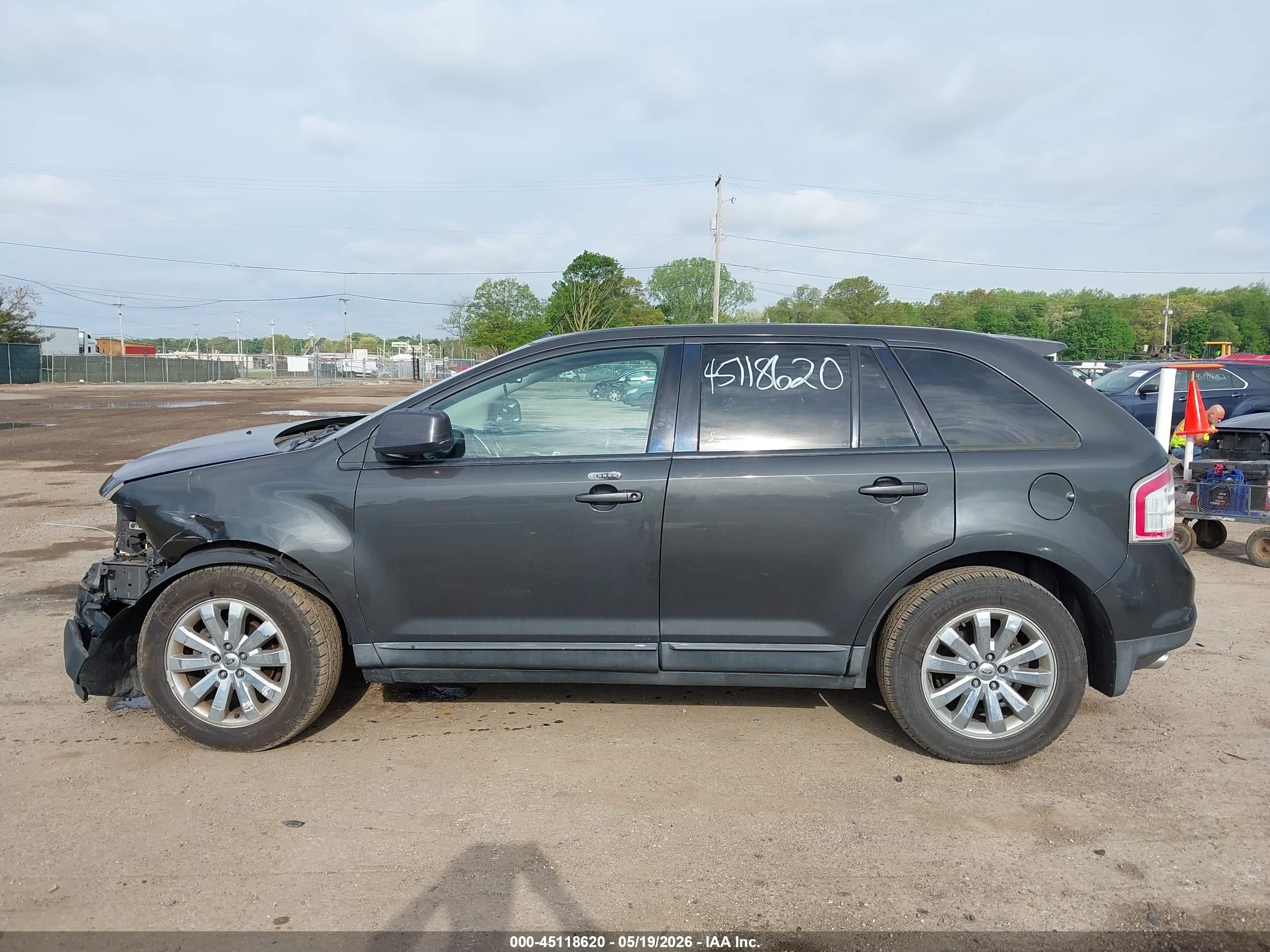 2007 Ford Edge Sel Plus Gray vin: 2FMDK39C17BB38774