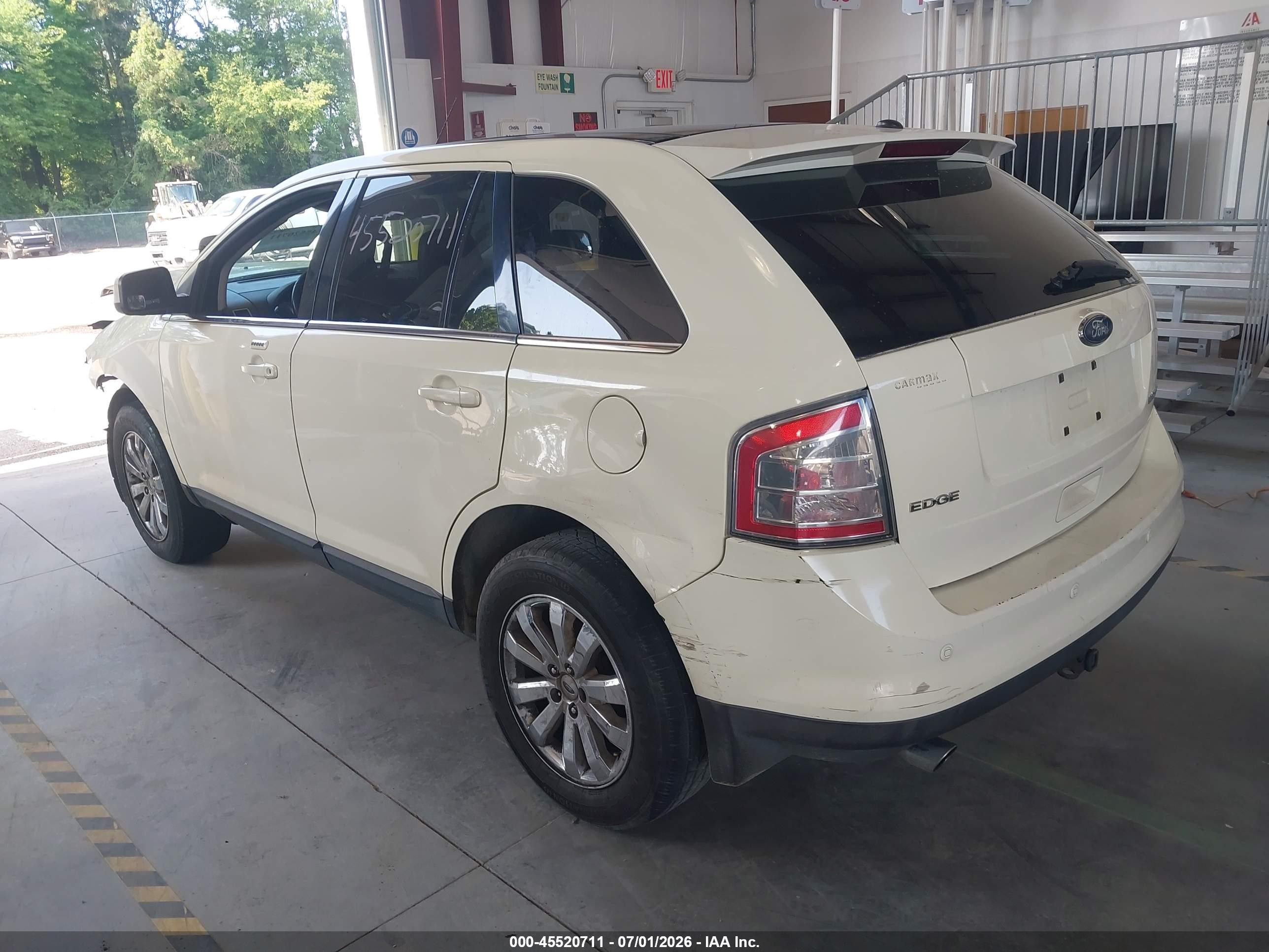 2008 Ford Edge Limited White vin: 2FMDK39C18BA32973