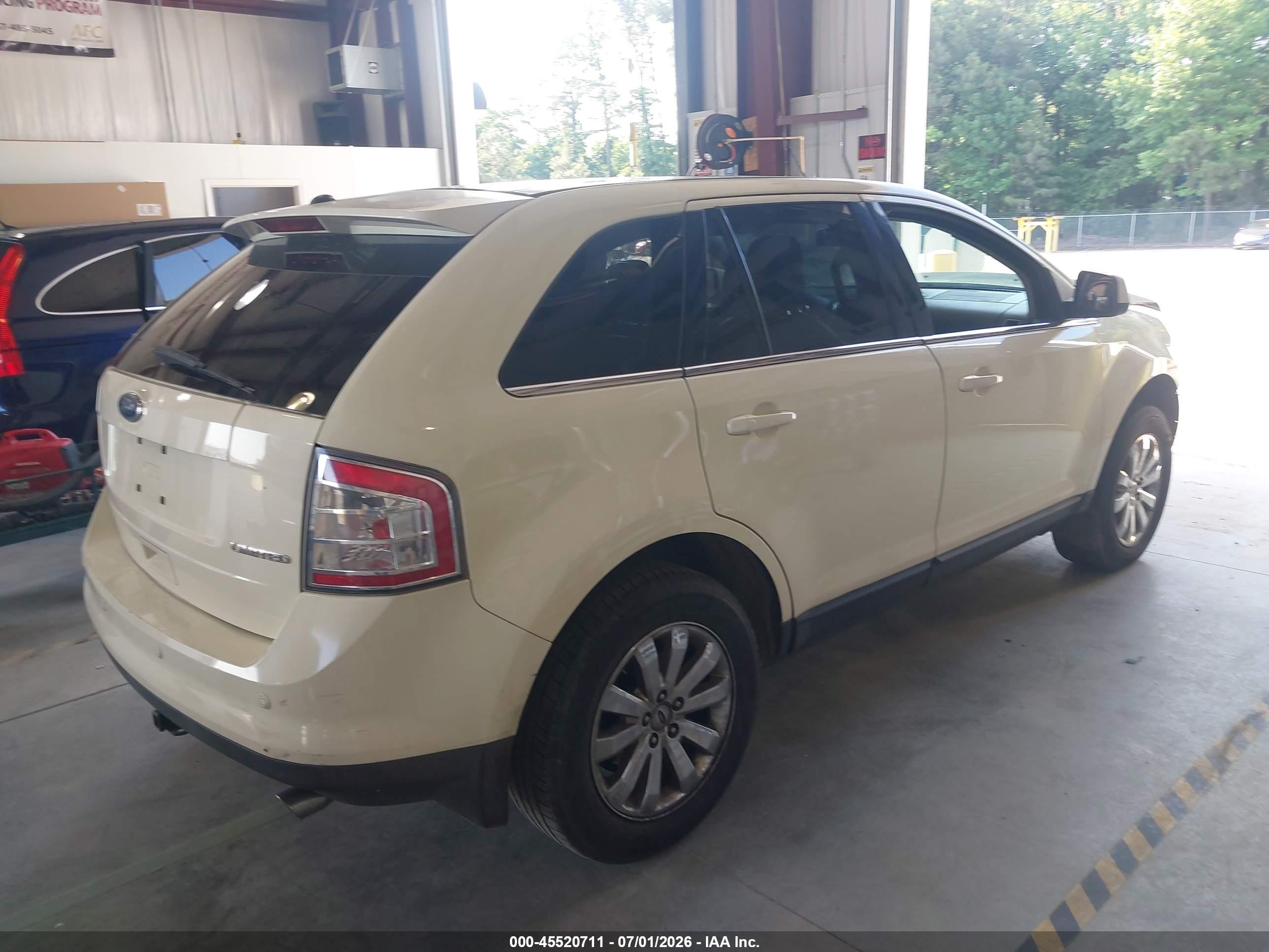 2008 Ford Edge Limited White vin: 2FMDK39C18BA32973