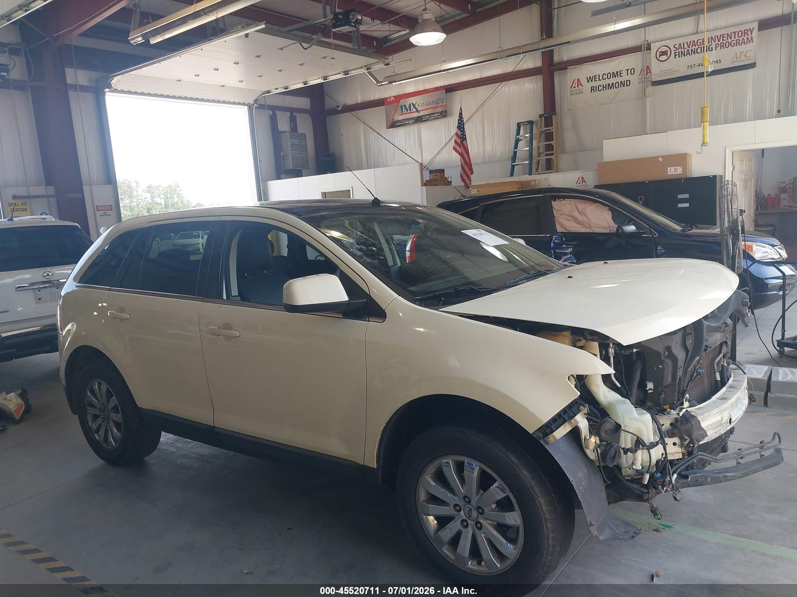 2008 Ford Edge Limited White vin: 2FMDK39C18BA32973