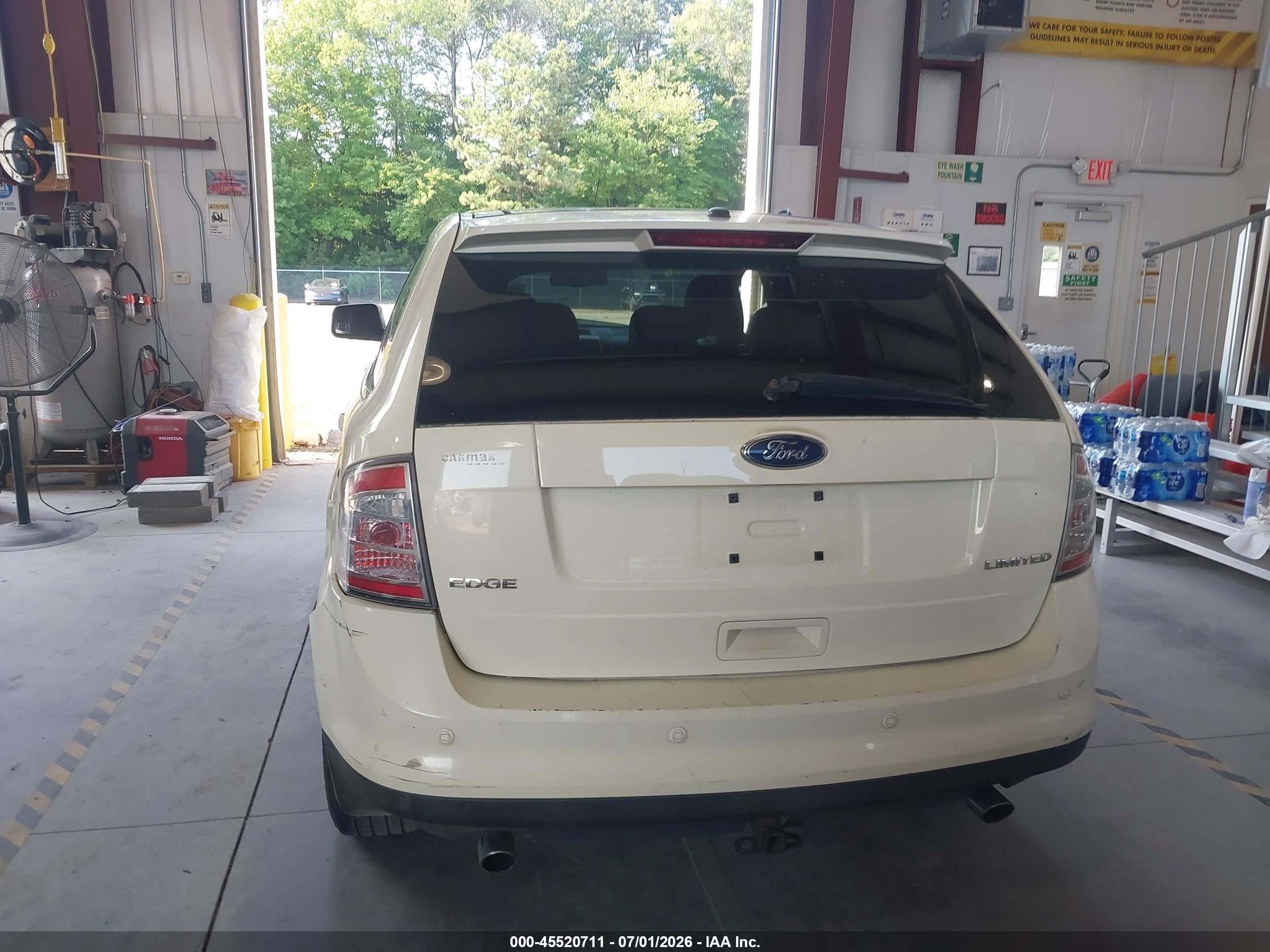 2008 Ford Edge Limited White vin: 2FMDK39C18BA32973
