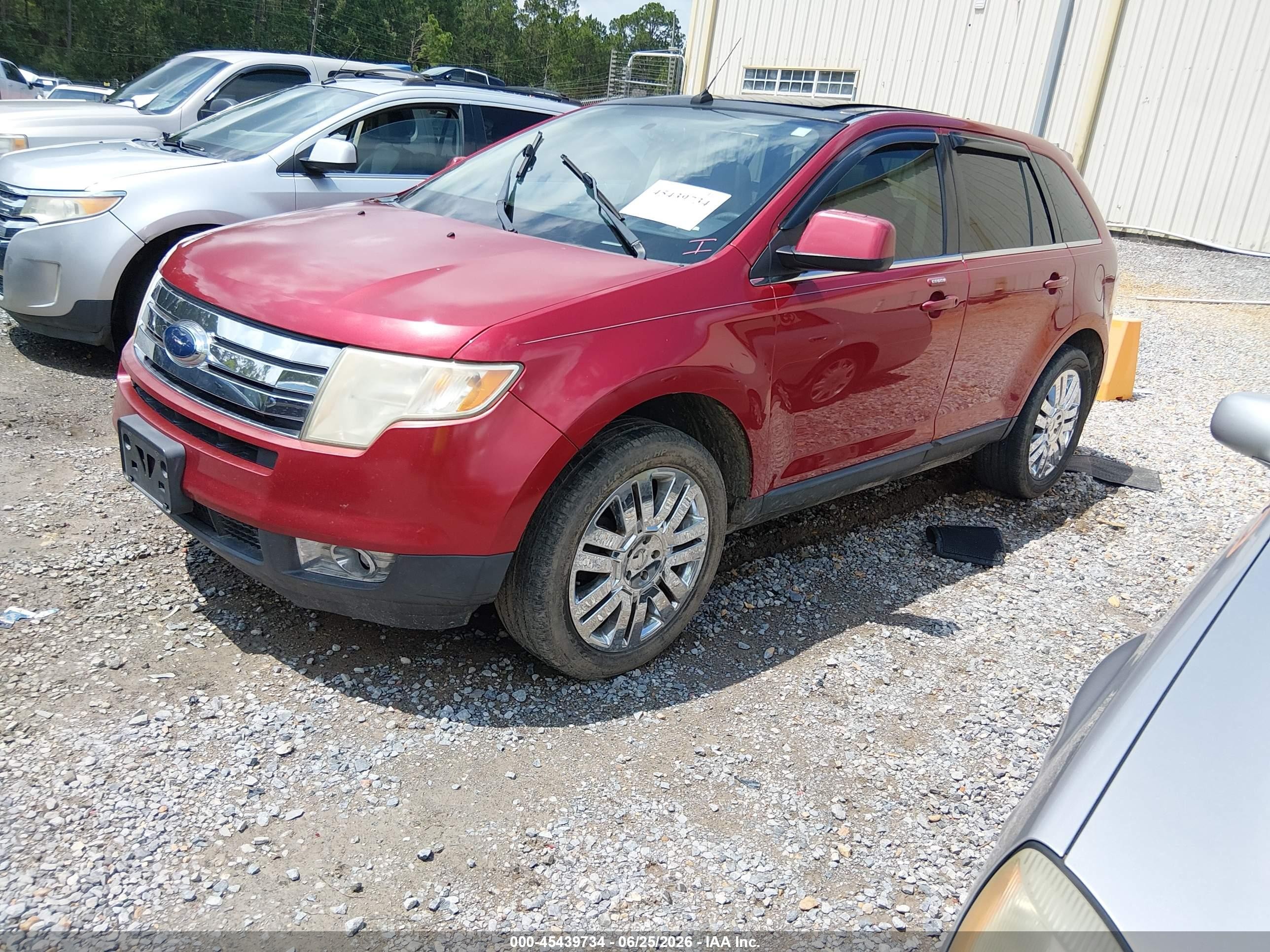 2008 Ford Edge Limited Burgundy vin: 2FMDK39C18BA83454