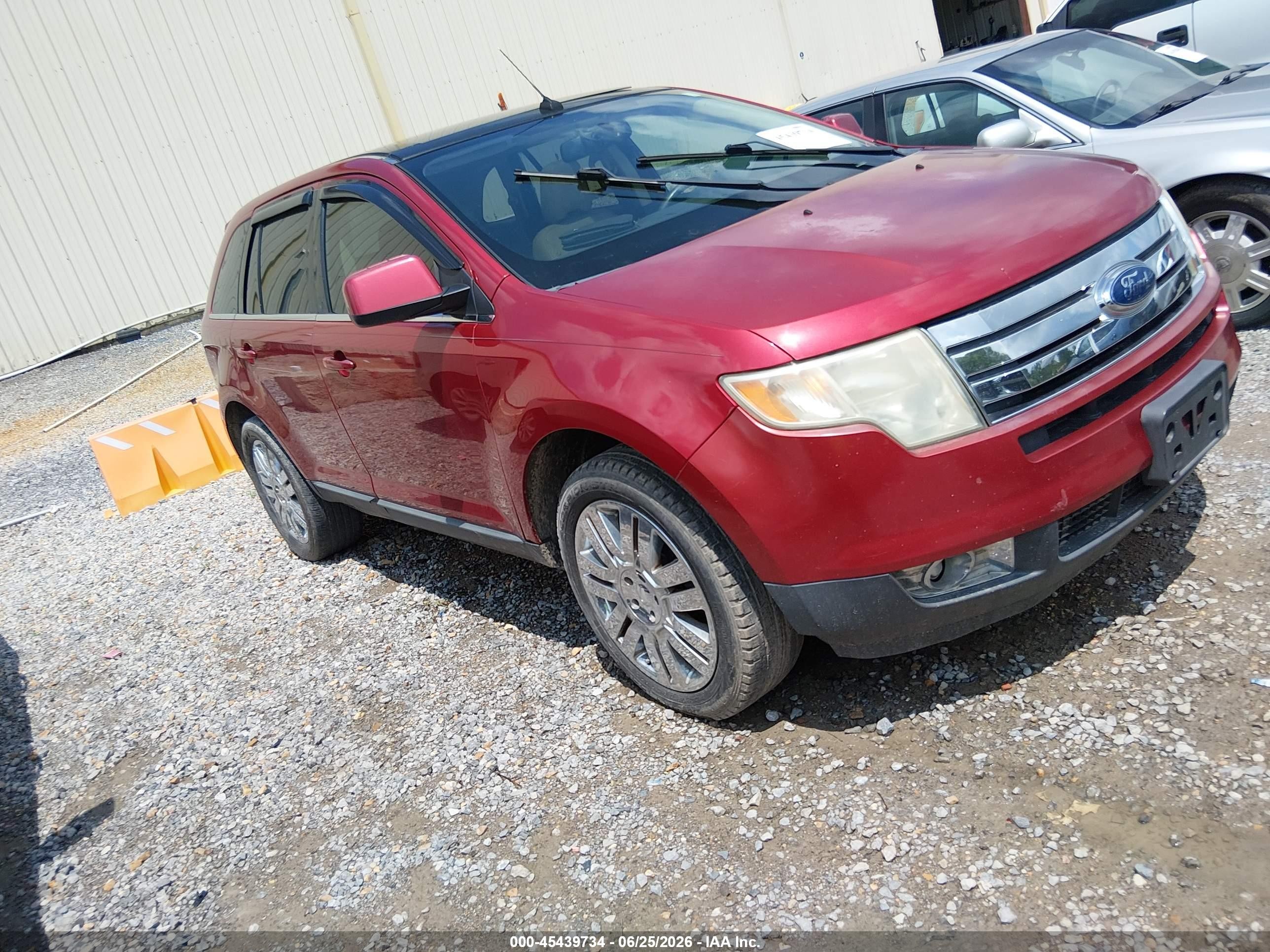 2008 Ford Edge Limited Burgundy vin: 2FMDK39C18BA83454