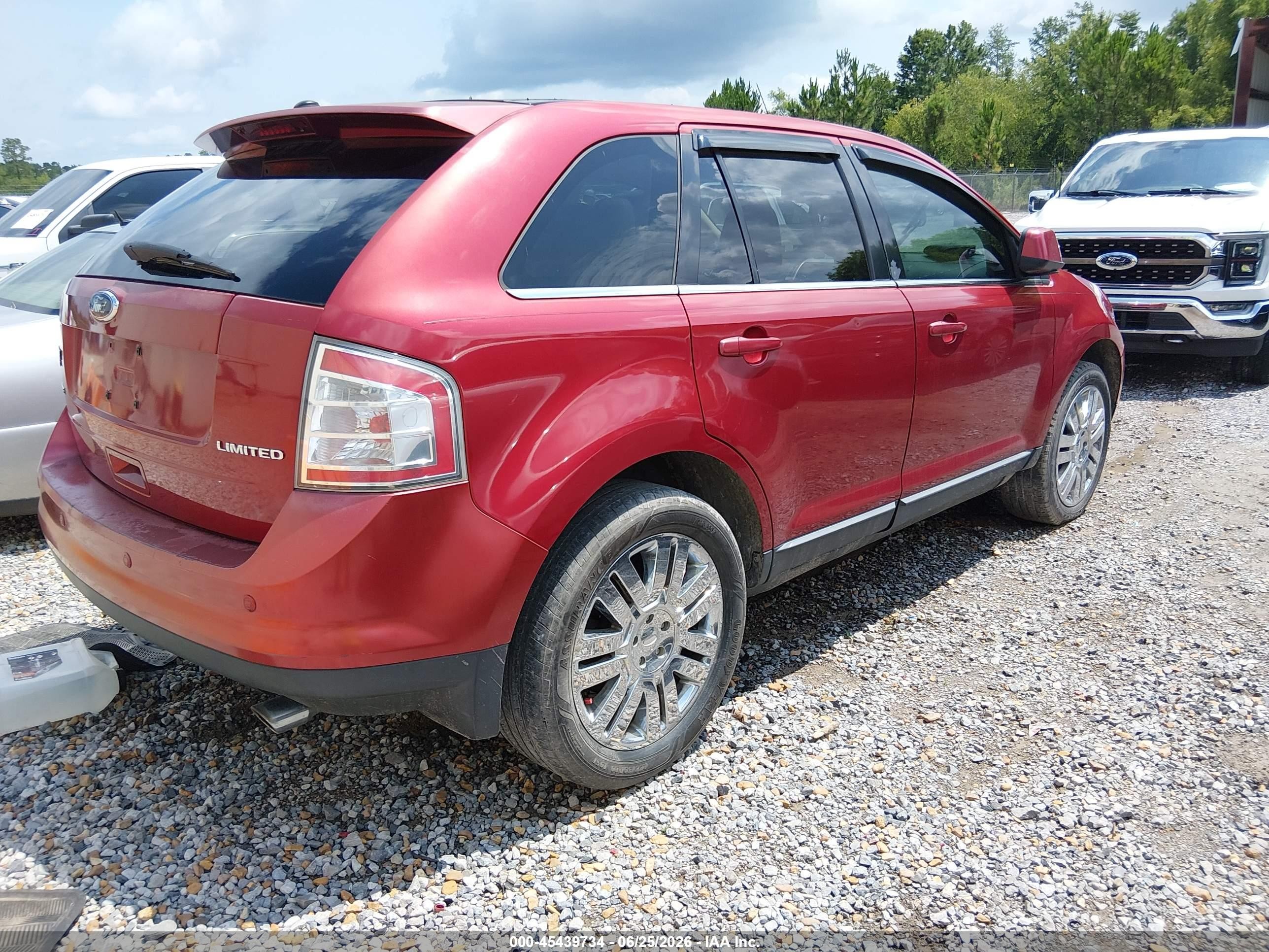 2008 Ford Edge Limited Burgundy vin: 2FMDK39C18BA83454
