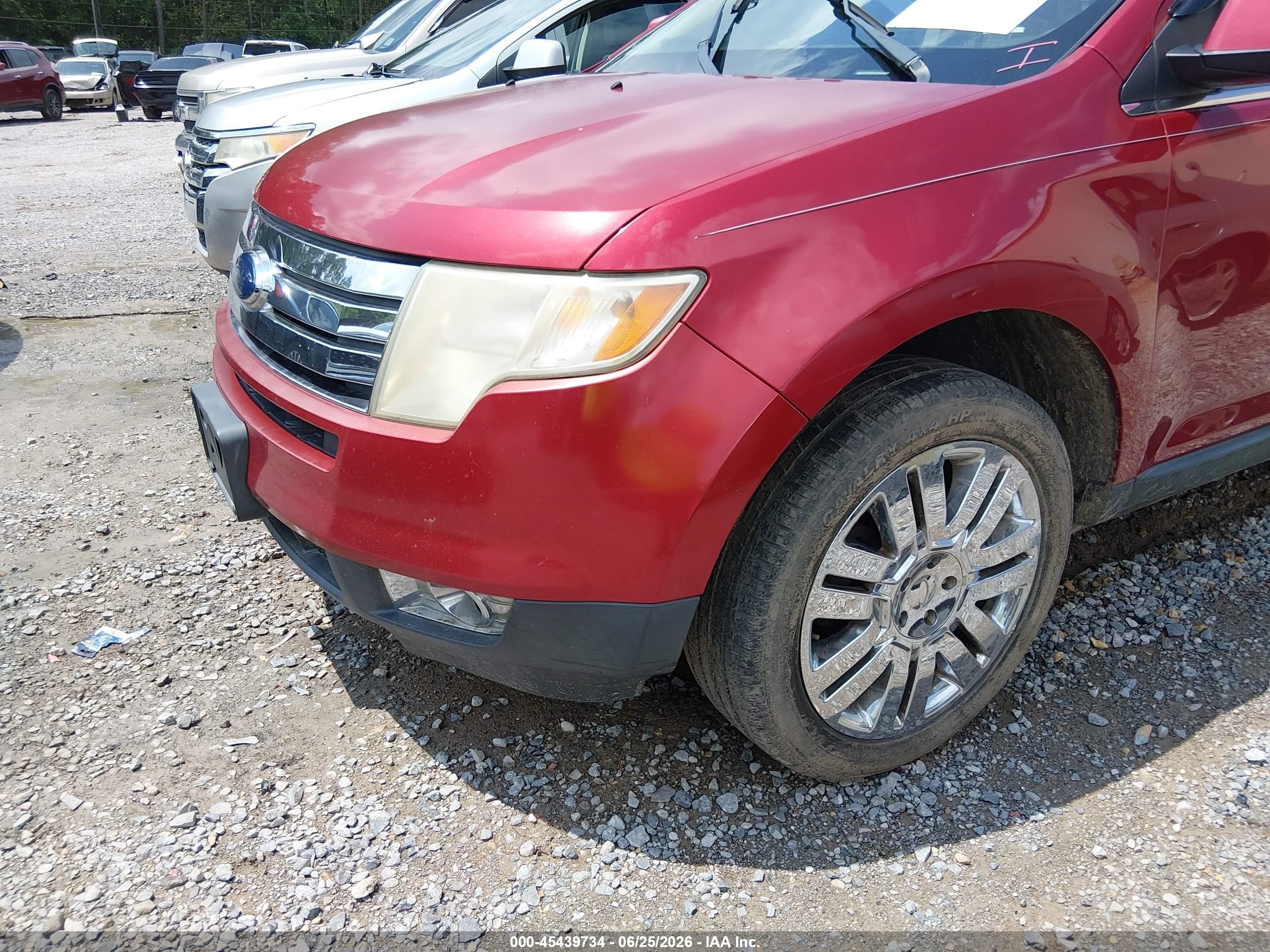 2008 Ford Edge Limited Burgundy vin: 2FMDK39C18BA83454