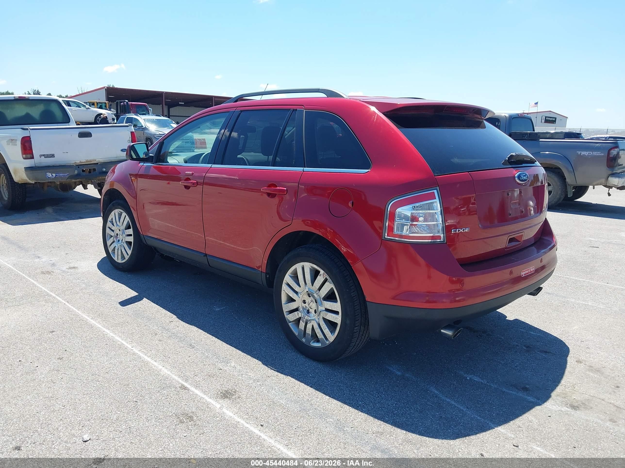 2008 Ford Edge Limited Red vin: 2FMDK39C18BB07283