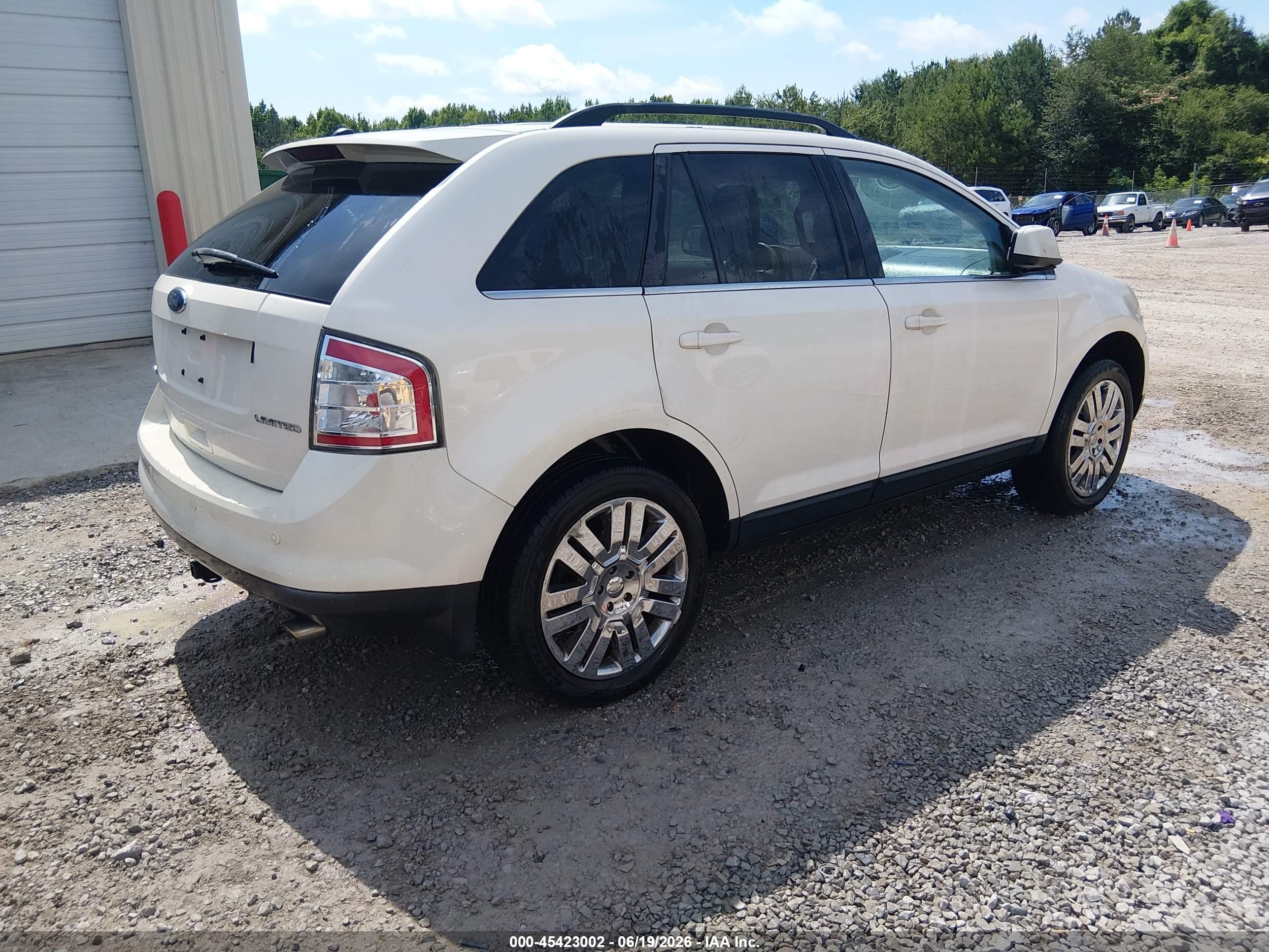 2008 Ford Edge Limited White vin: 2FMDK39C18BB09633