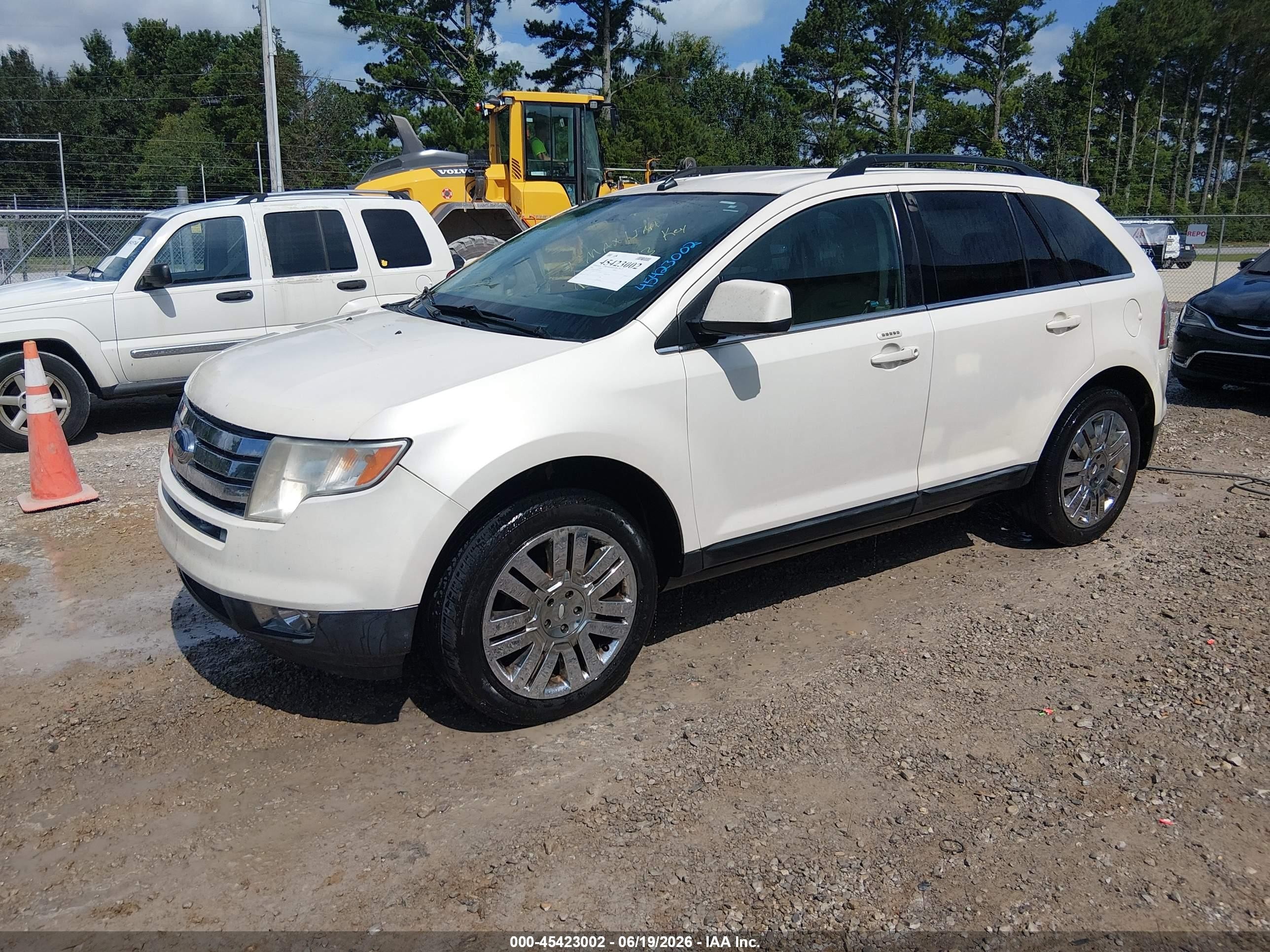 2008 Ford Edge Limited White vin: 2FMDK39C18BB09633