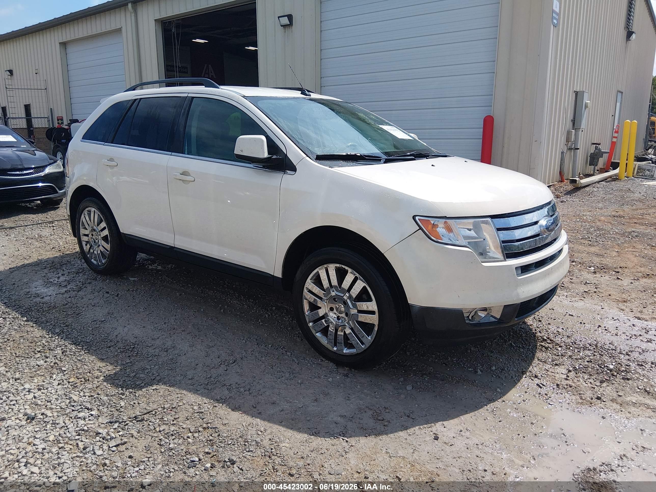 2008 Ford Edge Limited White vin: 2FMDK39C18BB09633