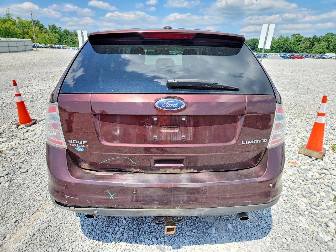 2009 Ford Edge Limited Maroon vin: 2FMDK39C19BA56546