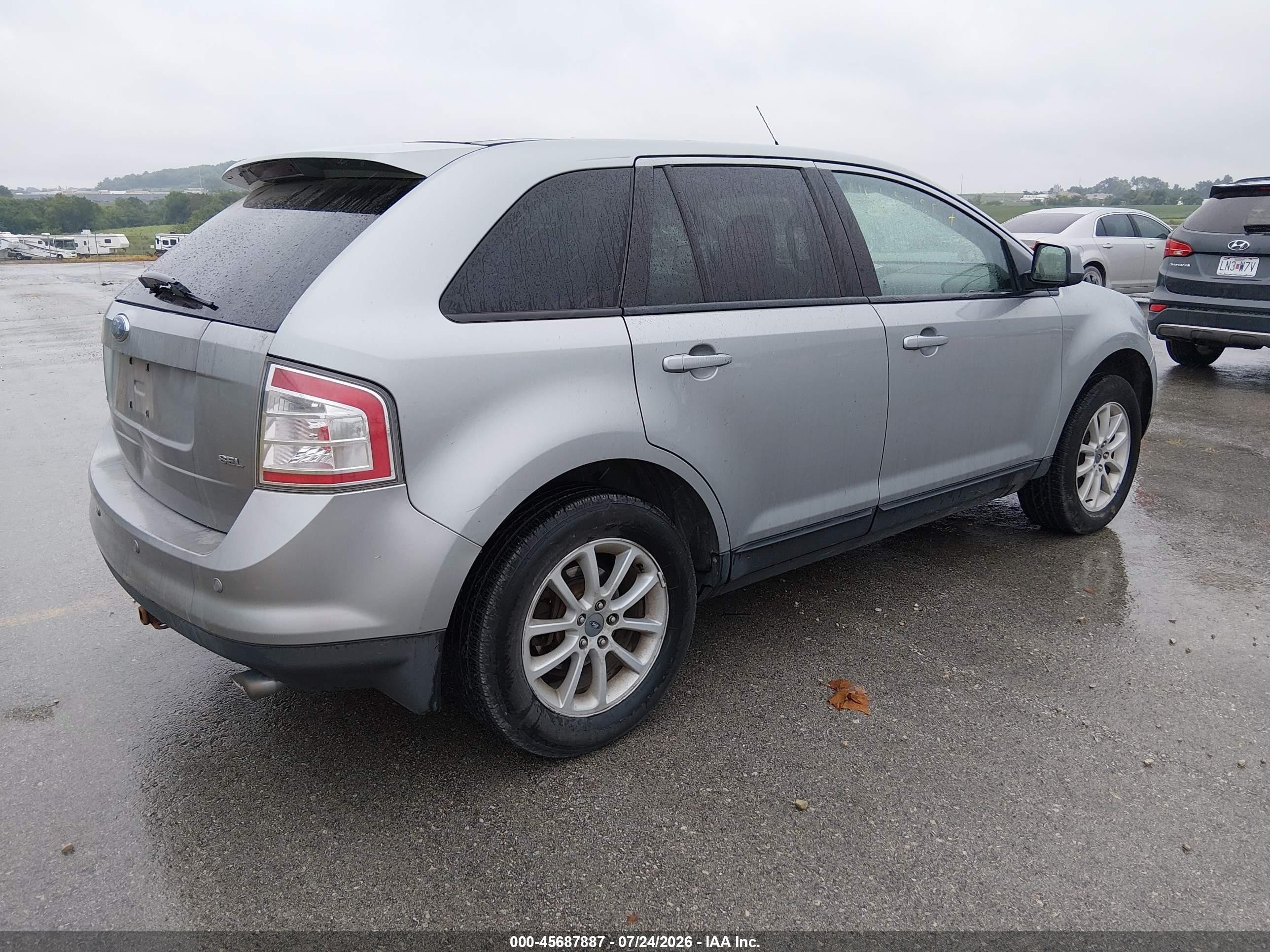 2007 Ford Edge Sel Plus Gray vin: 2FMDK39C27BA70887