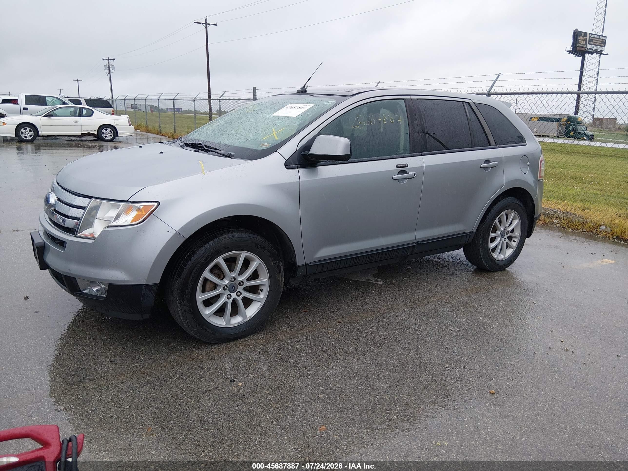 2007 Ford Edge Sel Plus Gray vin: 2FMDK39C27BA70887