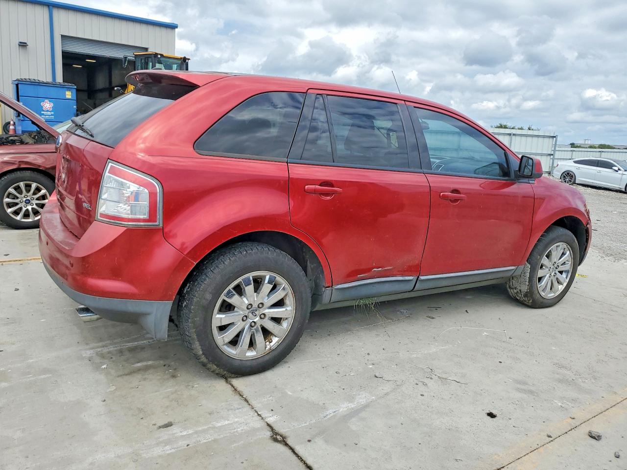 2007 Ford Edge Sel Plus Burgundy vin: 2FMDK39C27BB14595