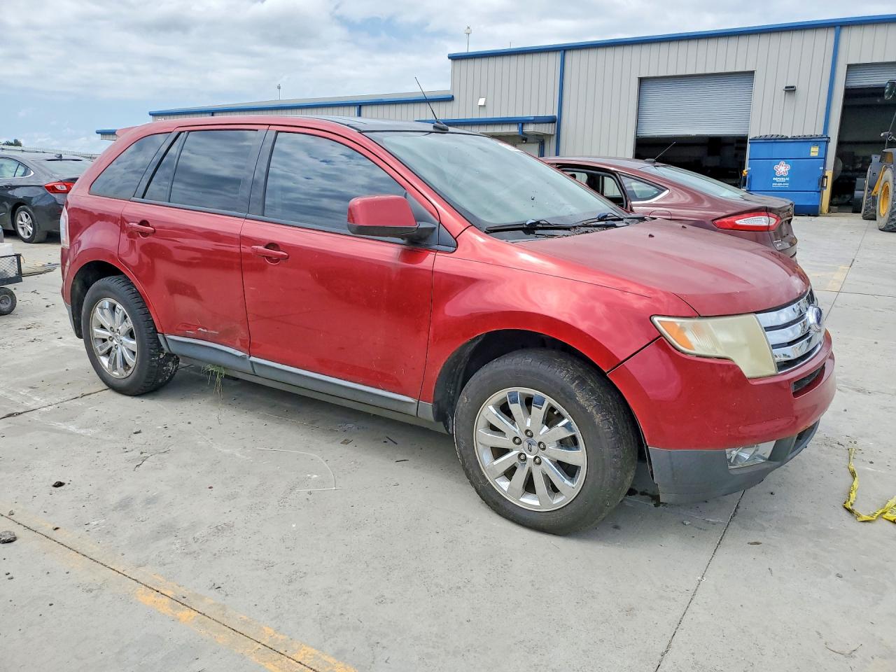 2007 Ford Edge Sel Plus Burgundy vin: 2FMDK39C27BB14595