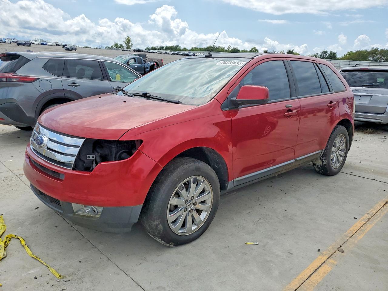 2007 Ford Edge Sel Plus Burgundy vin: 2FMDK39C27BB14595