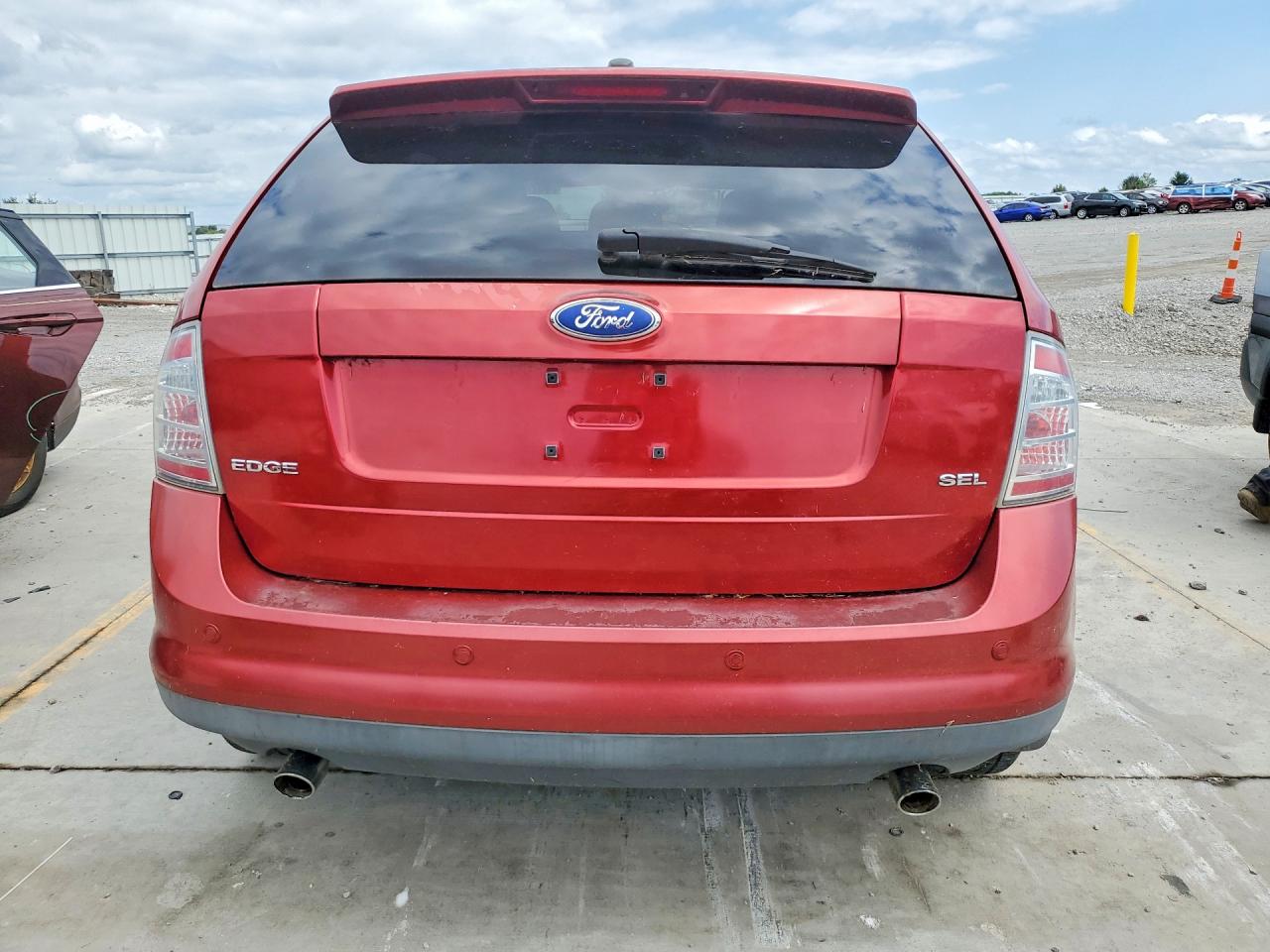 2007 Ford Edge Sel Plus Burgundy vin: 2FMDK39C27BB14595