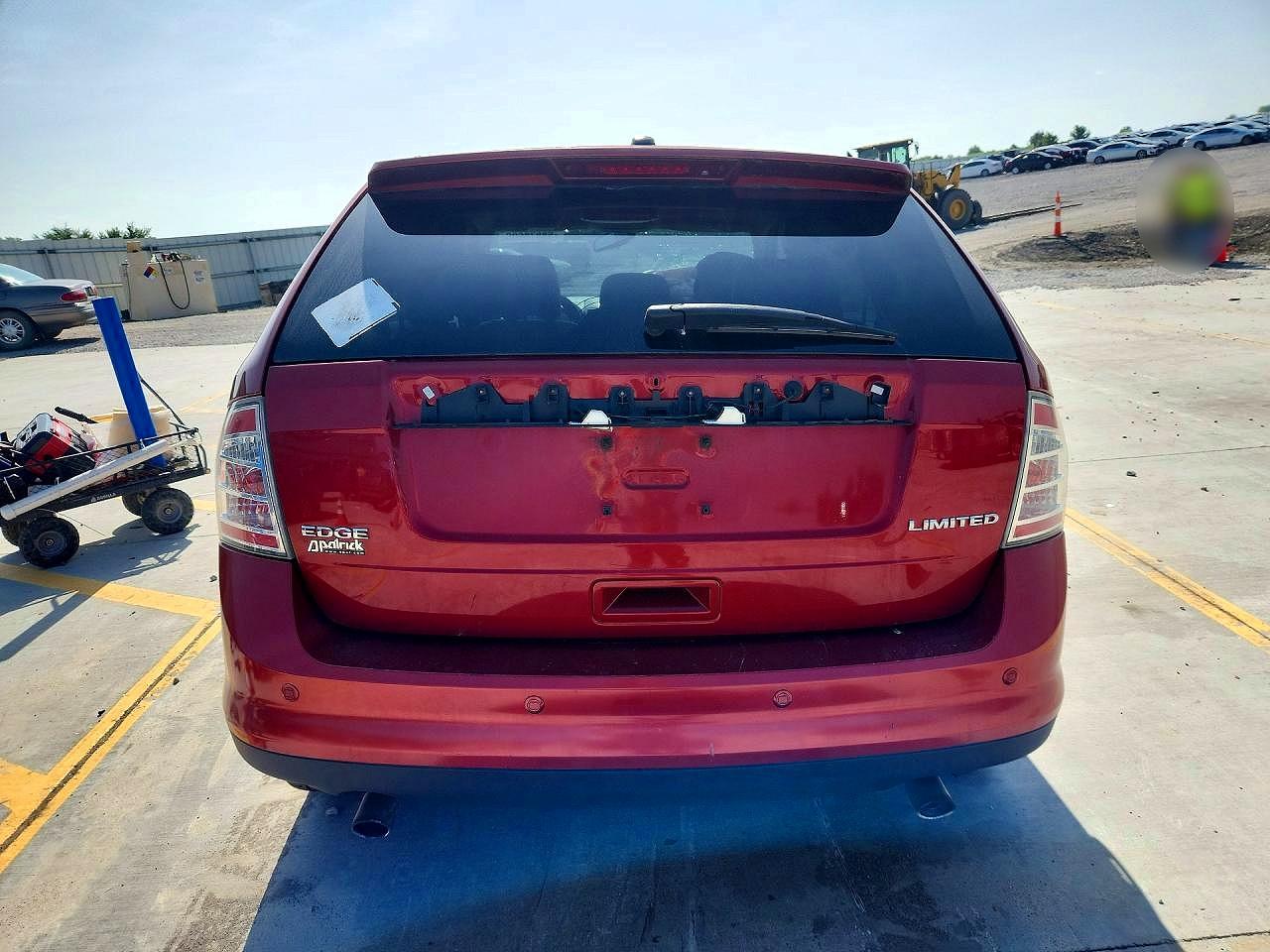 2008 Ford Edge Limited Red vin: 2FMDK39C28BA71815