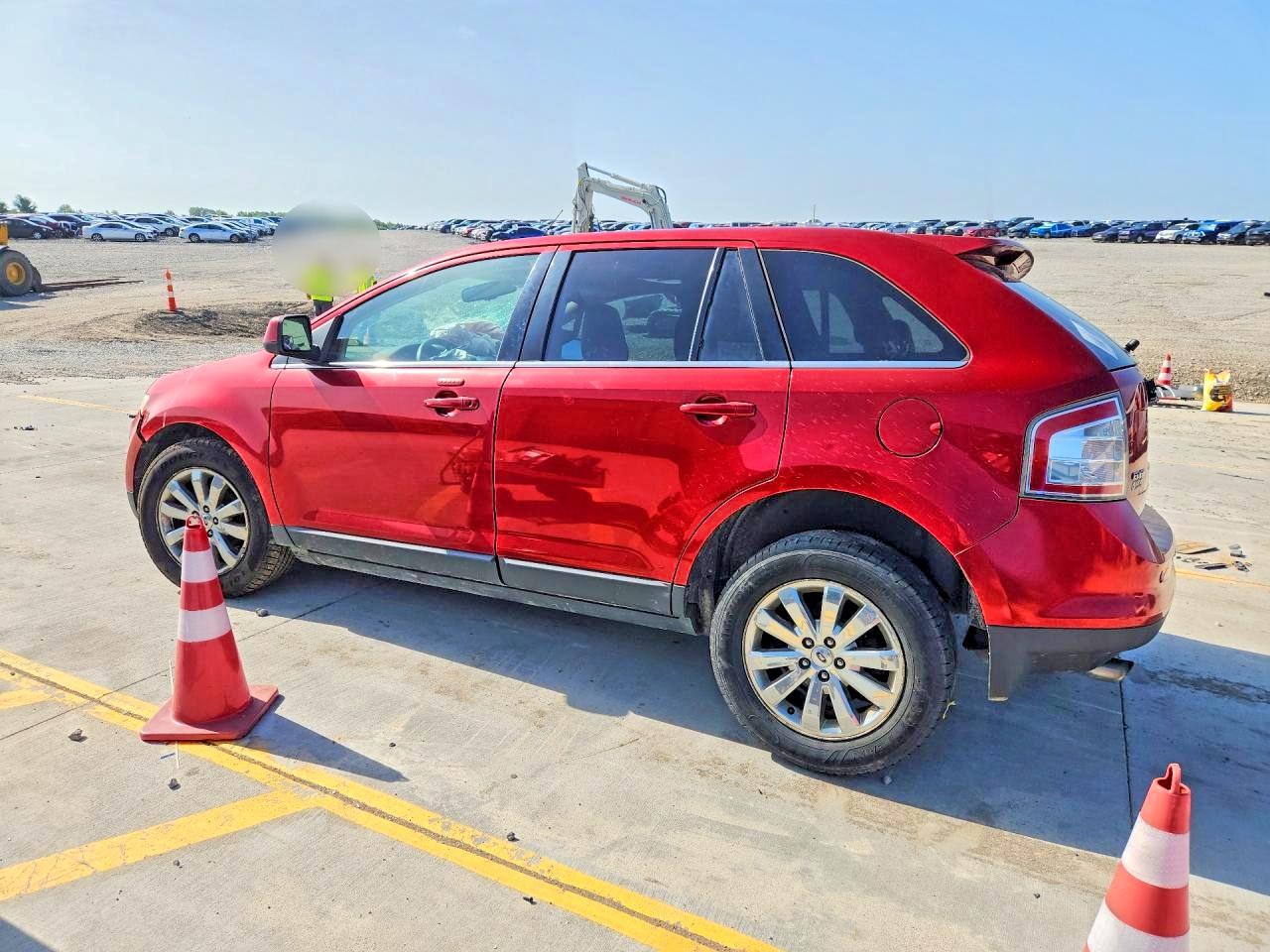 2008 Ford Edge Limited Red vin: 2FMDK39C28BA71815
