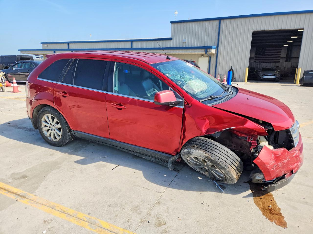 2008 Ford Edge Limited Red vin: 2FMDK39C28BA71815