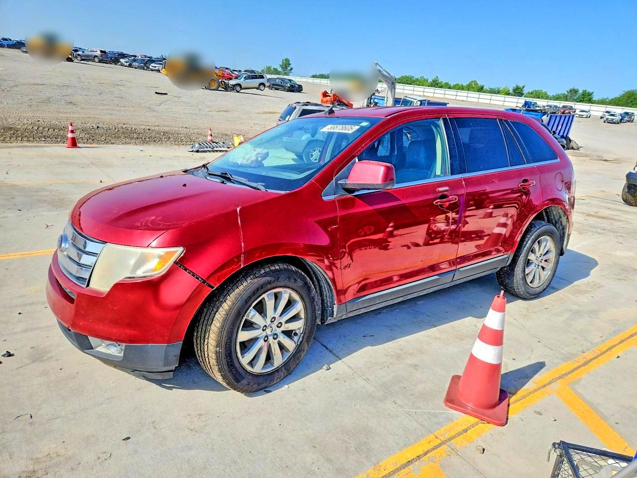 2008 Ford Edge Limited Red vin: 2FMDK39C28BA71815