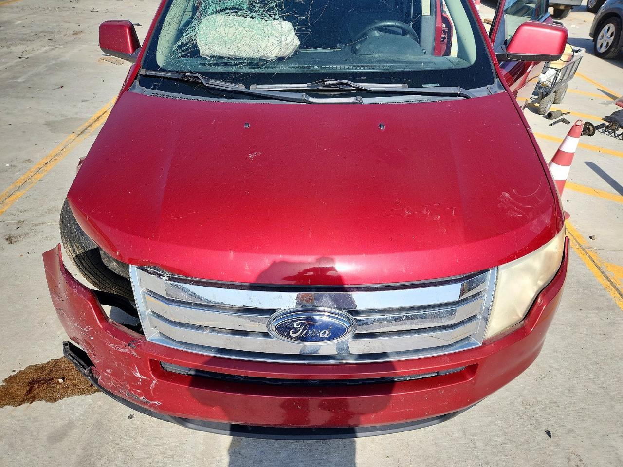 2008 Ford Edge Limited Red vin: 2FMDK39C28BA71815
