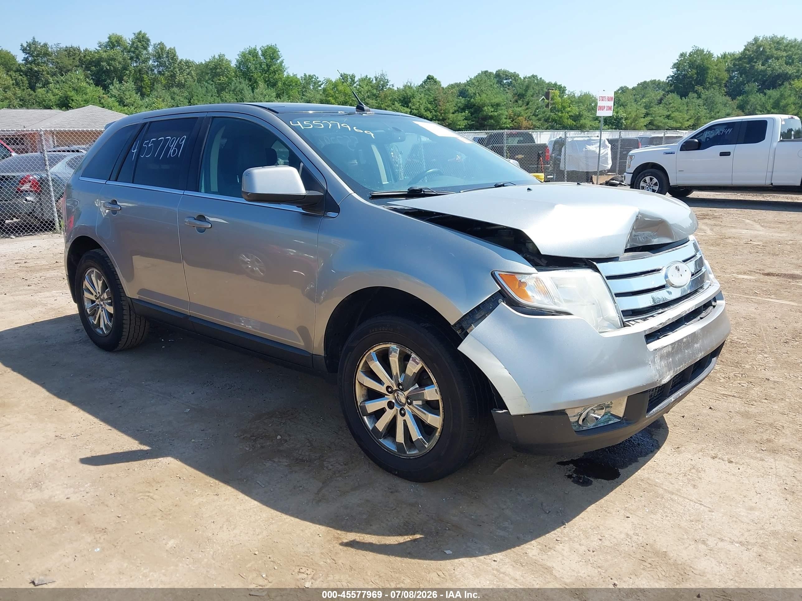 2008 Ford Edge Limited Серебряный vin: 2FMDK39C28BA99856