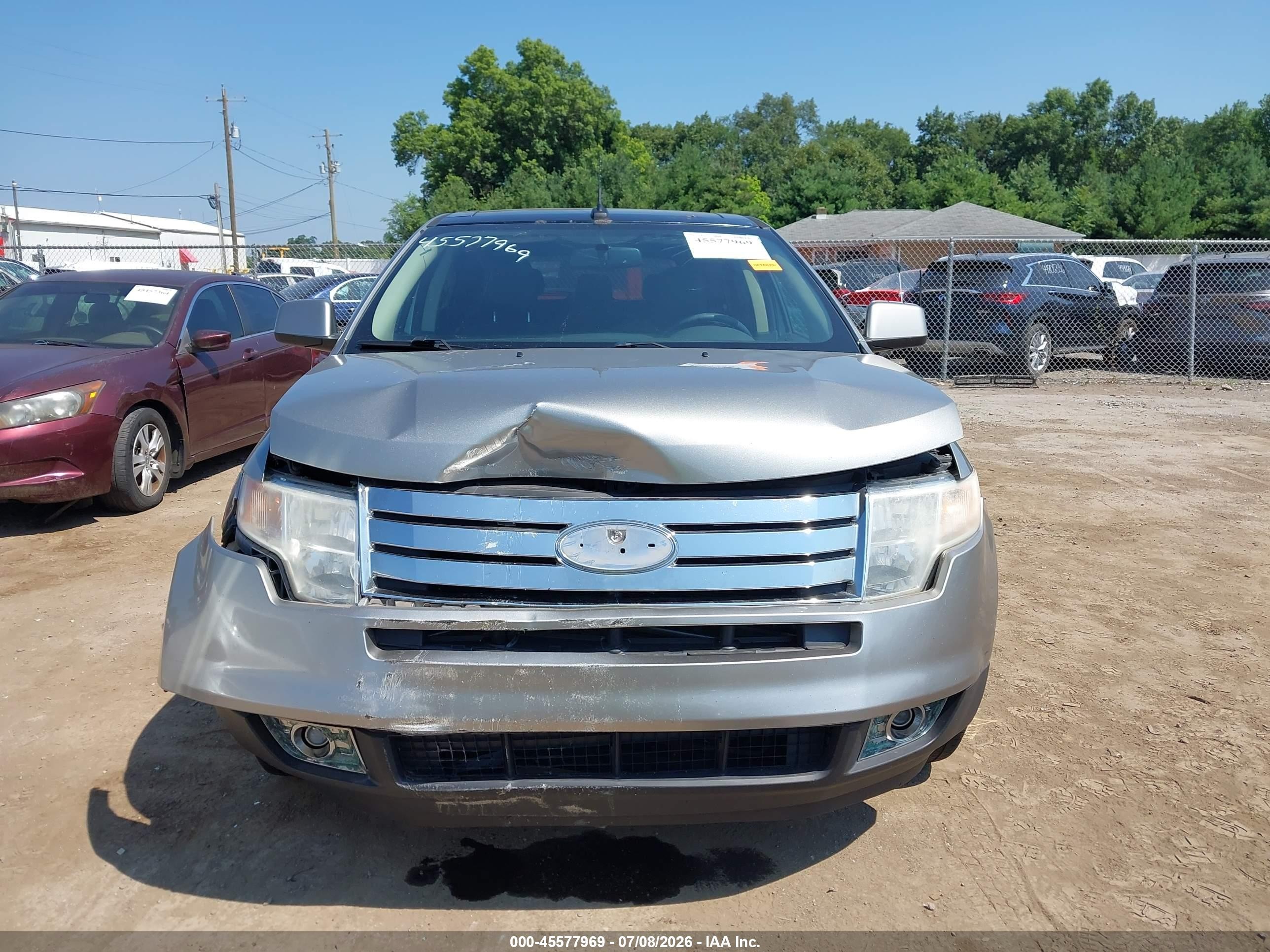 2008 Ford Edge Limited Серебряный vin: 2FMDK39C28BA99856