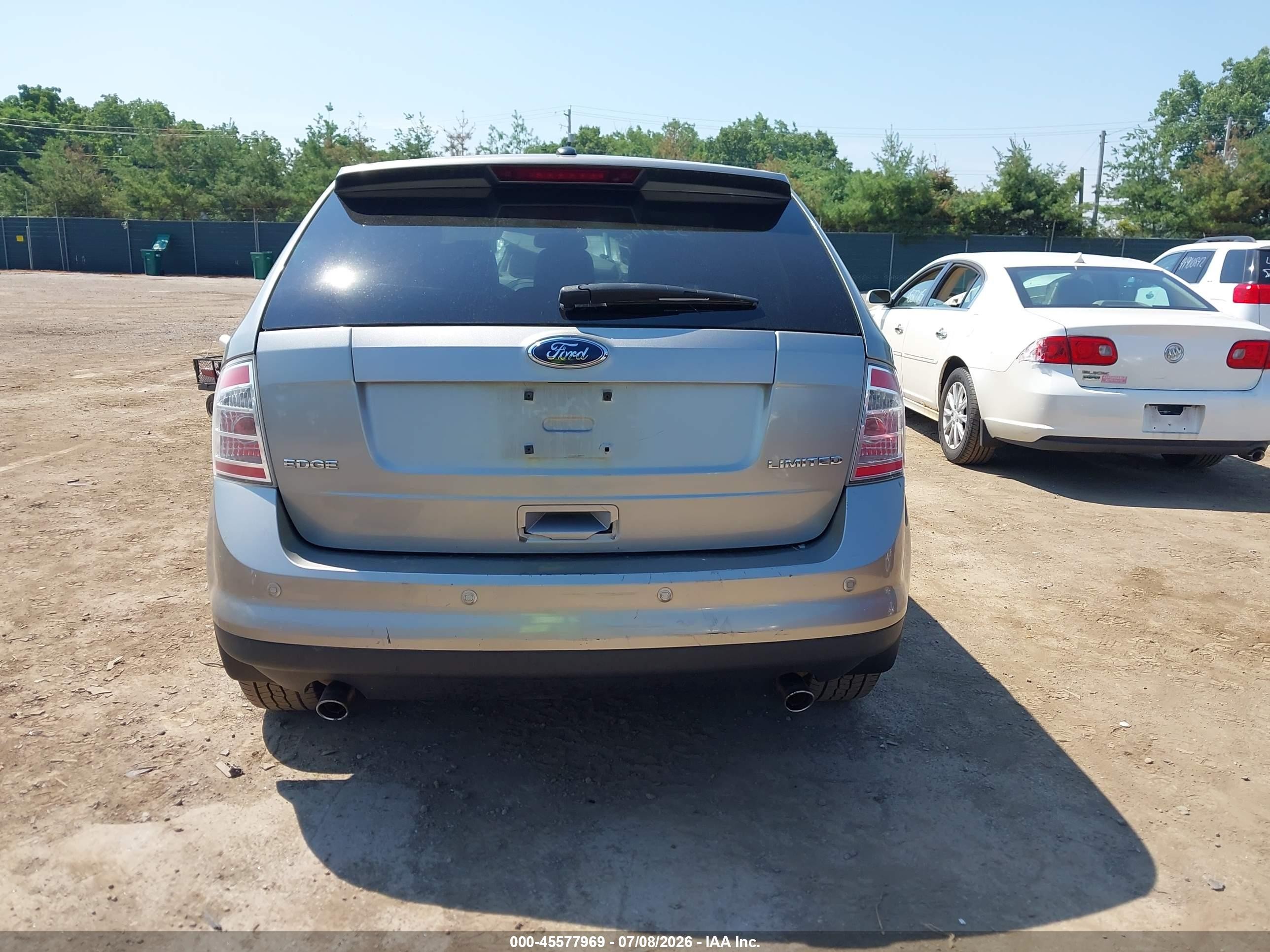 2008 Ford Edge Limited Серебряный vin: 2FMDK39C28BA99856