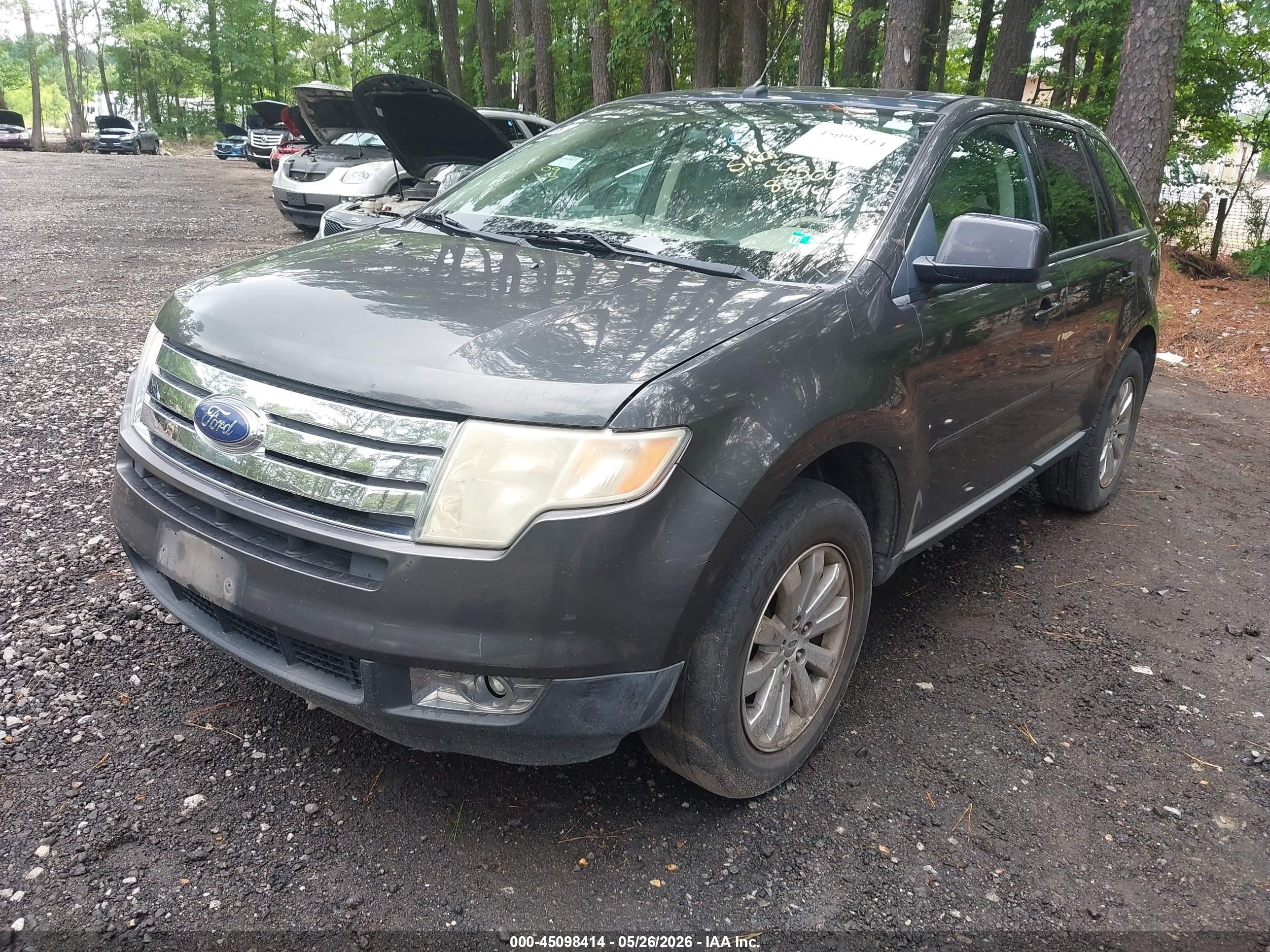 2007 Ford Edge Sel Plus Gray vin: 2FMDK39C37BB12144