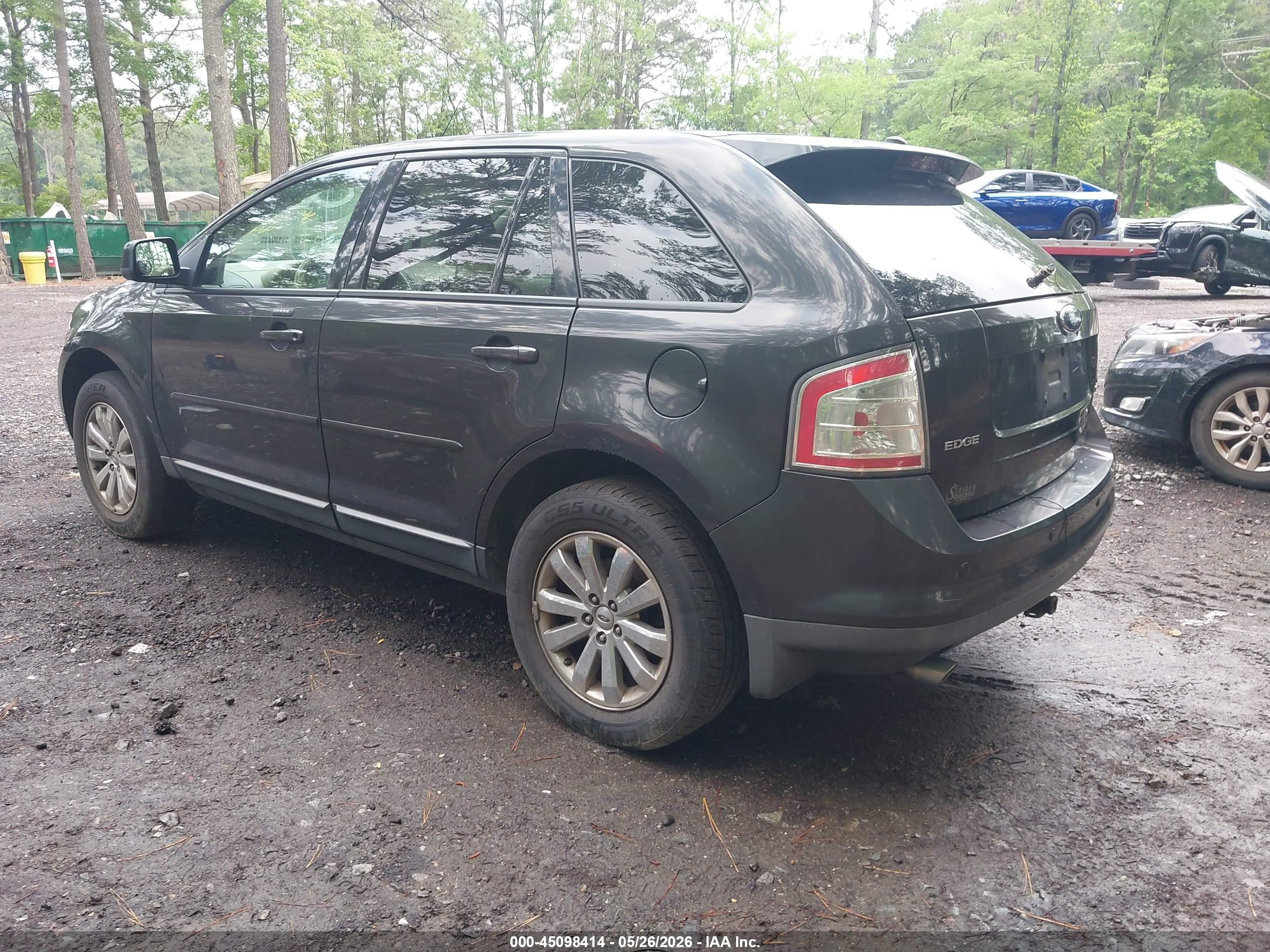 2007 Ford Edge Sel Plus Gray vin: 2FMDK39C37BB12144