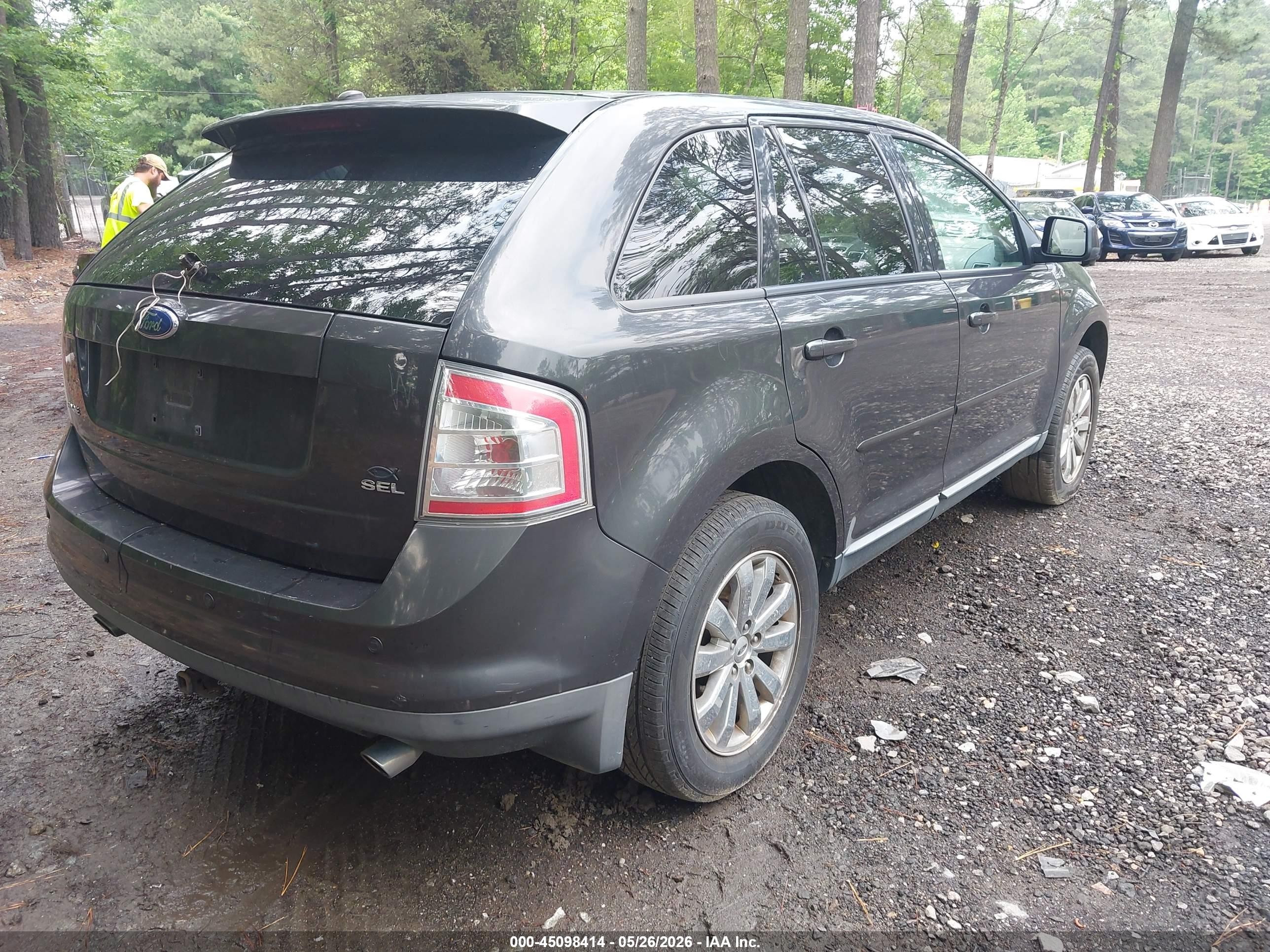 2007 Ford Edge Sel Plus Gray vin: 2FMDK39C37BB12144