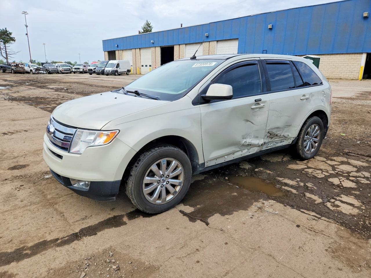 2007 Ford Edge Sel Plus Бежевый vin: 2FMDK39C37BB49761