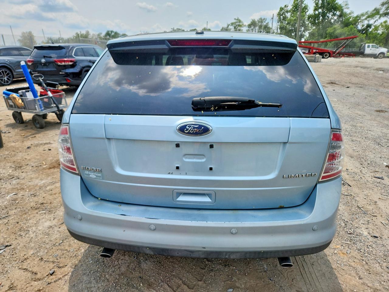 2008 Ford Edge Limited Blue vin: 2FMDK39C38BB46697