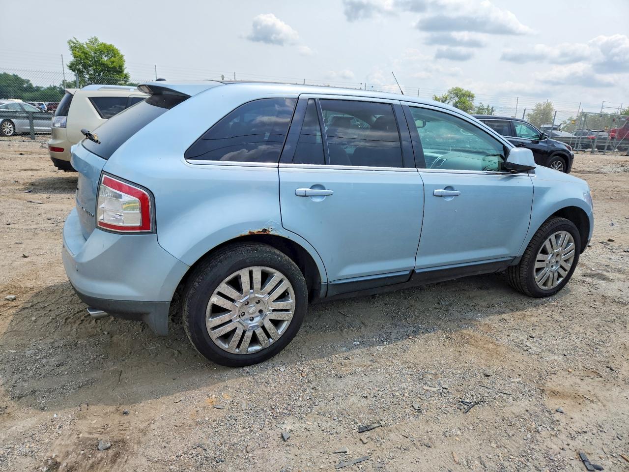2008 Ford Edge Limited Blue vin: 2FMDK39C38BB46697