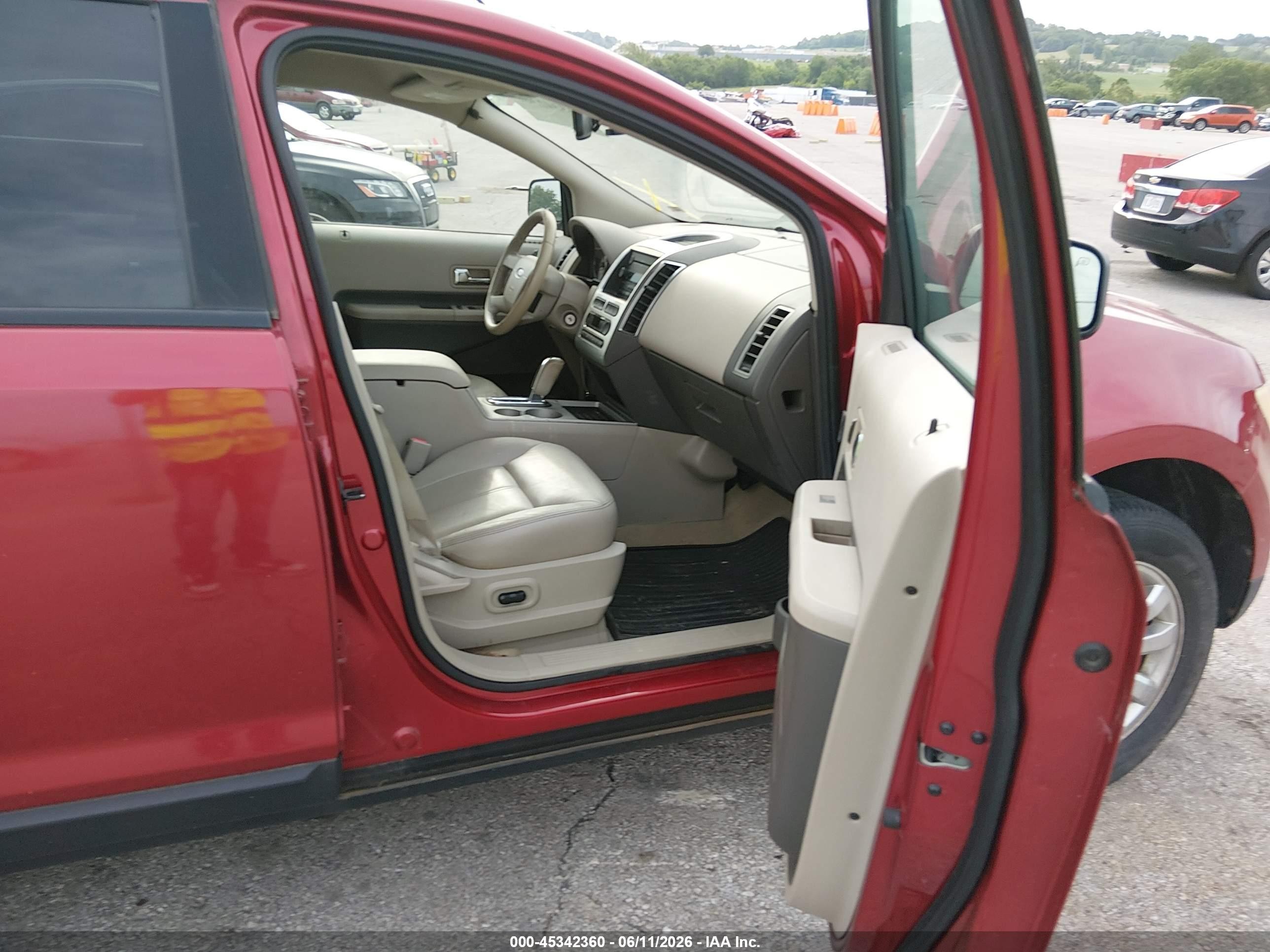 2007 Ford Edge Sel Plus Red vin: 2FMDK39C47BB59568