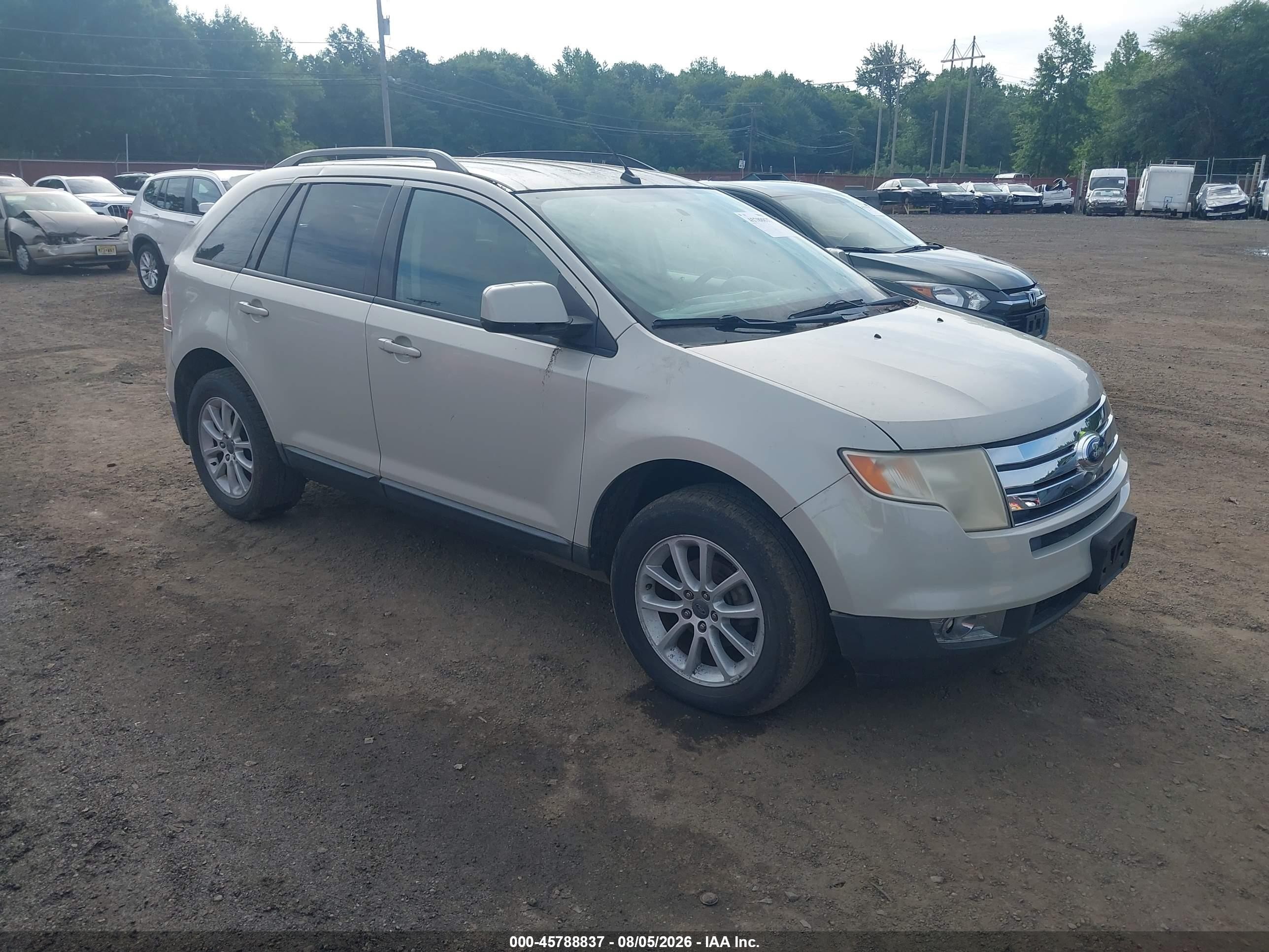 2007 Ford Edge Sel Plus White vin: 2FMDK39C47BB71851